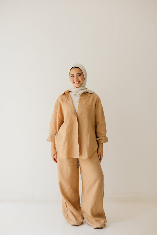 Basic Pant In Light Camel