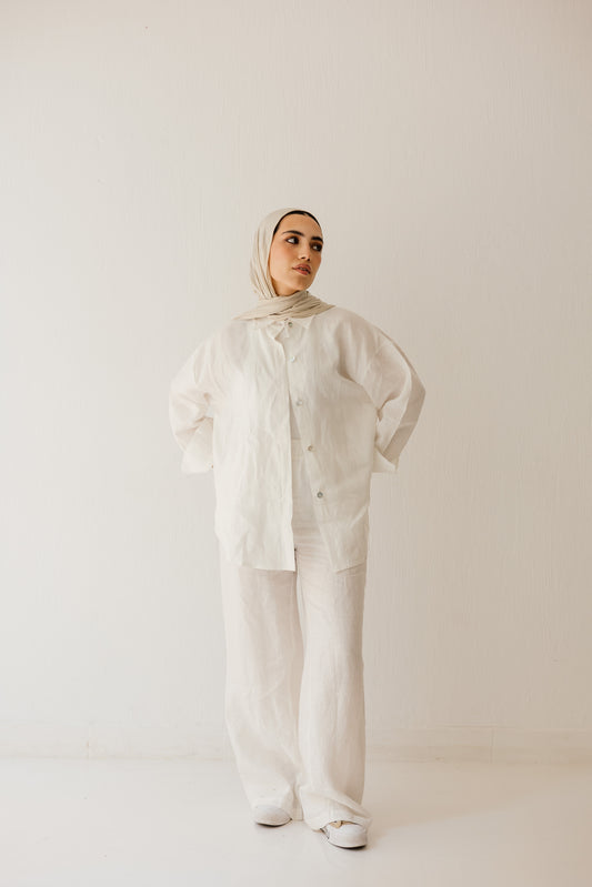 Basic pant in white