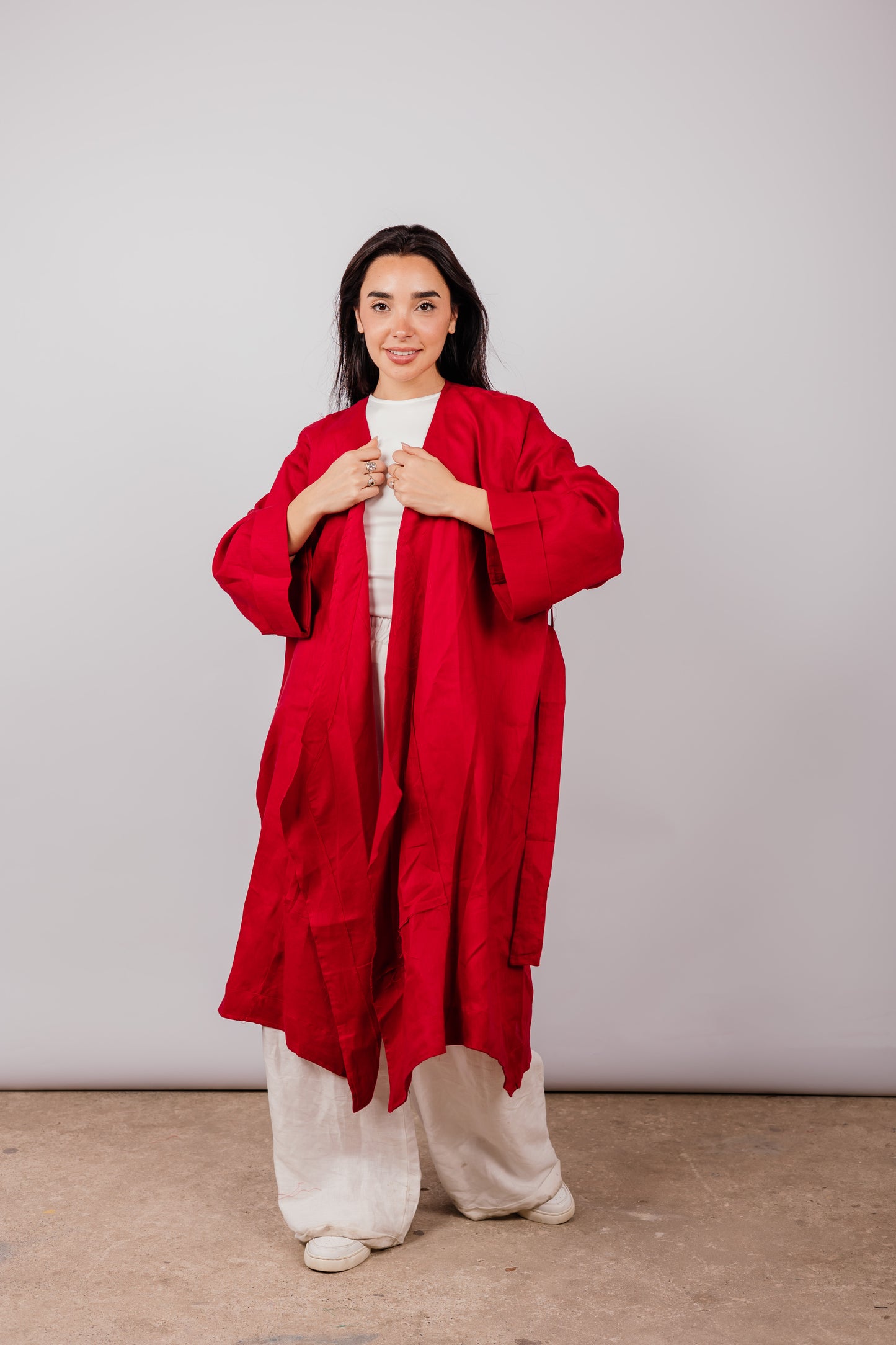 Basic Kimono In Red