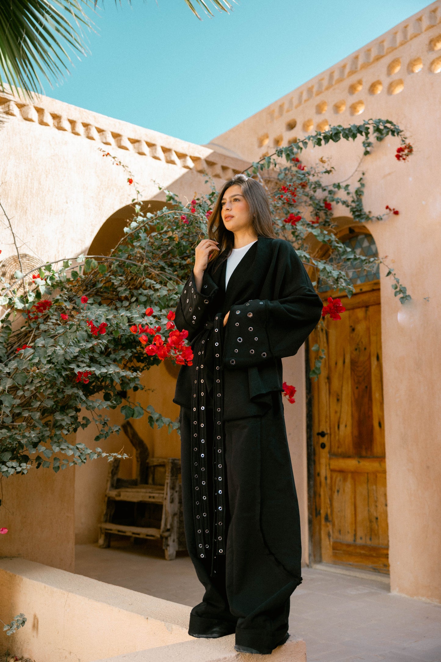 Rouh Cotton Set In Black