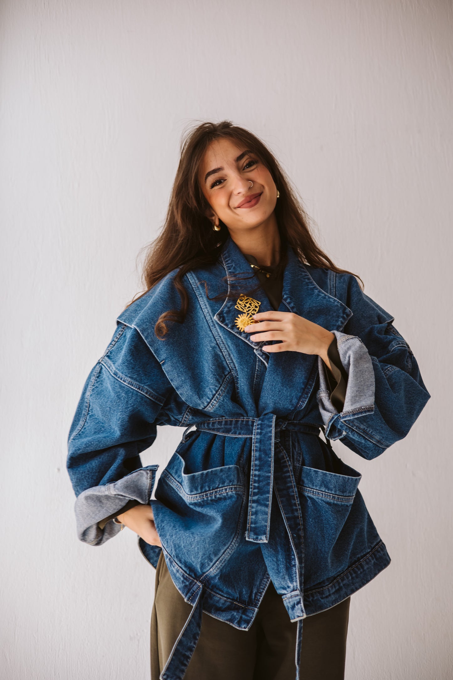 Love In Denim Jacket In Blue