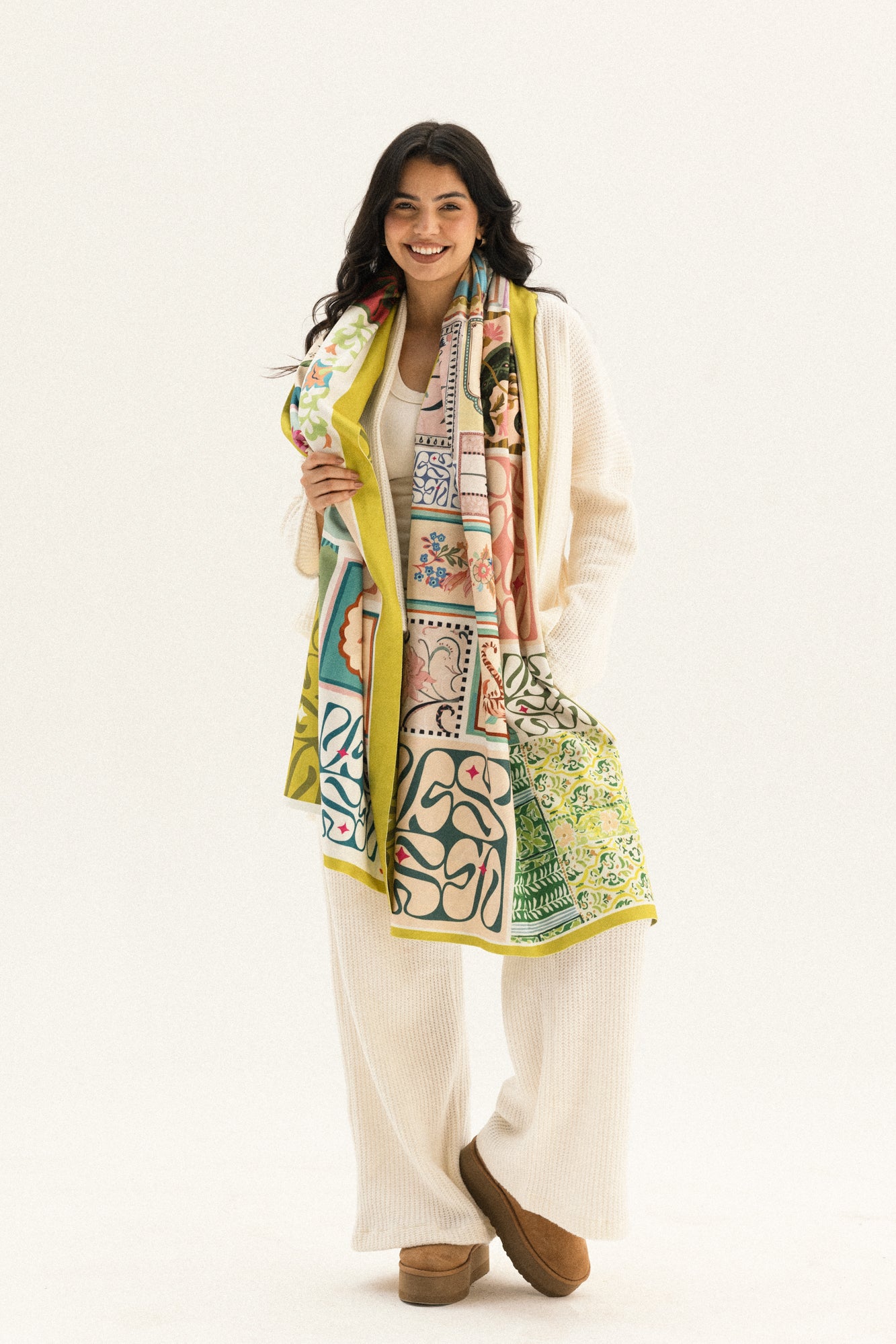 Long Floral breeze Scarf