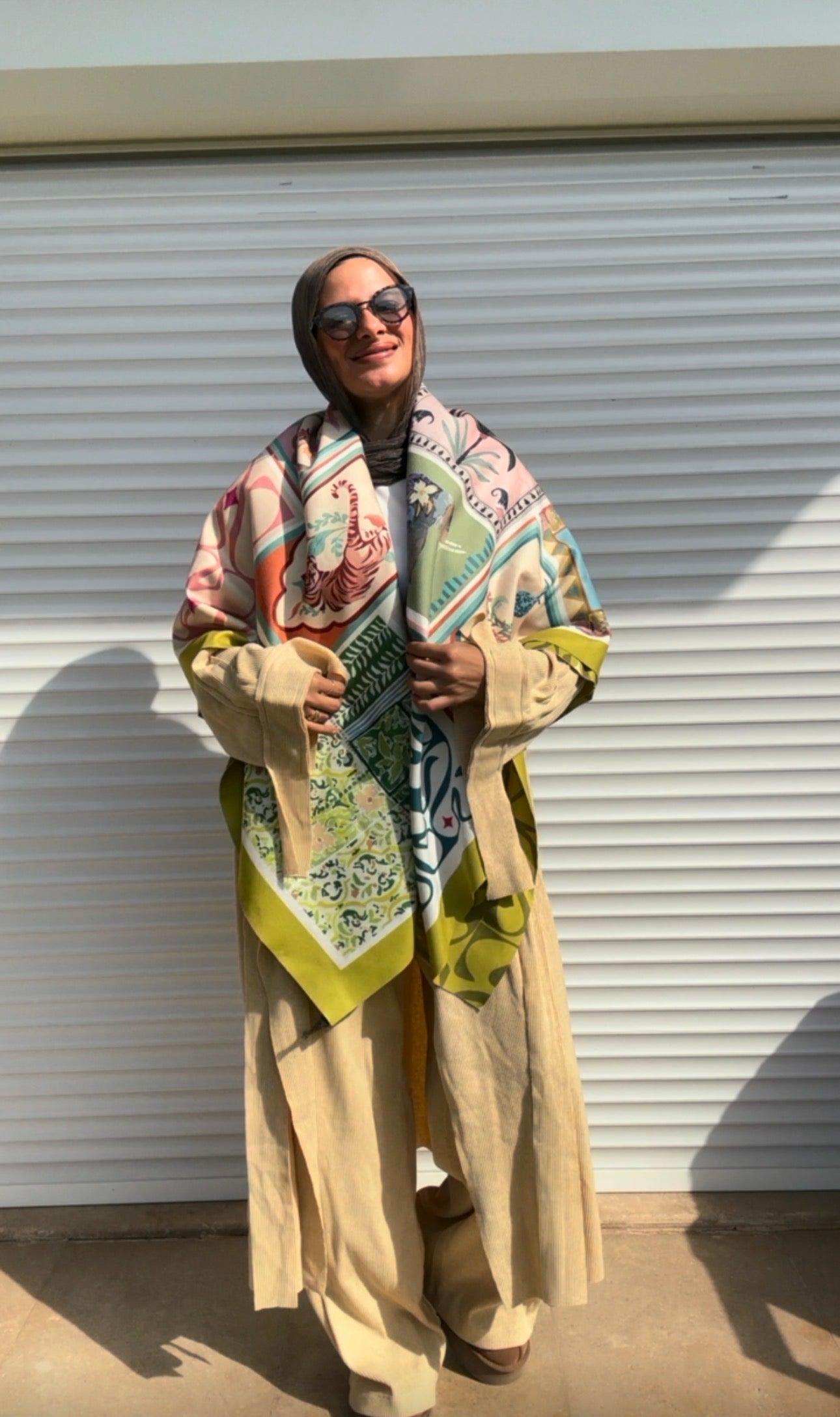 Floral breeze scarf