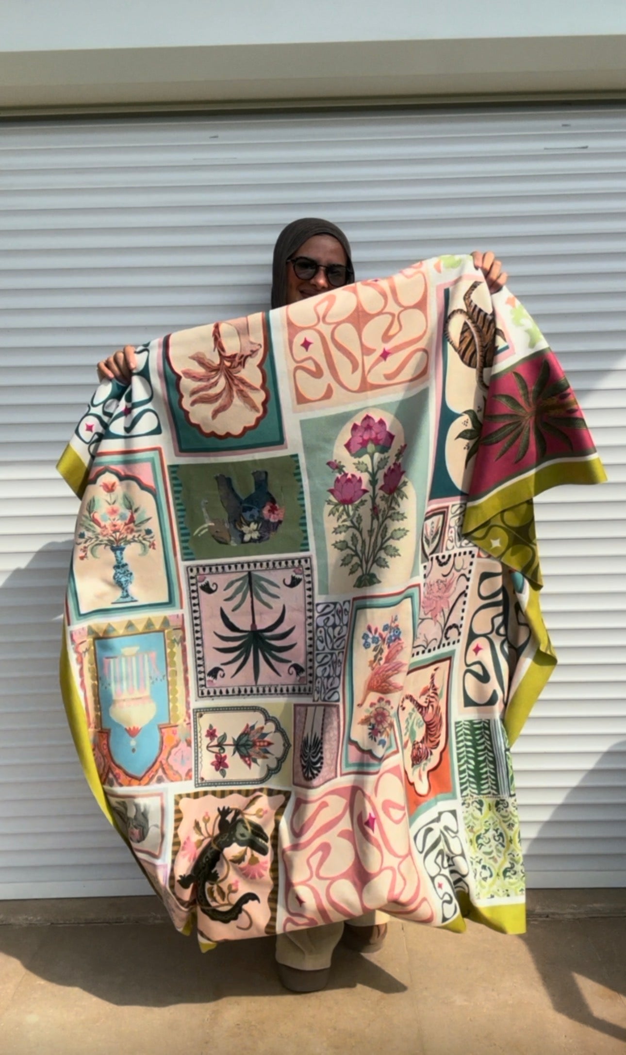 Floral breeze scarf