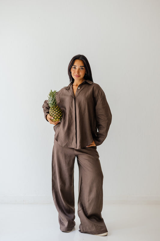 Basic Pant In Brown