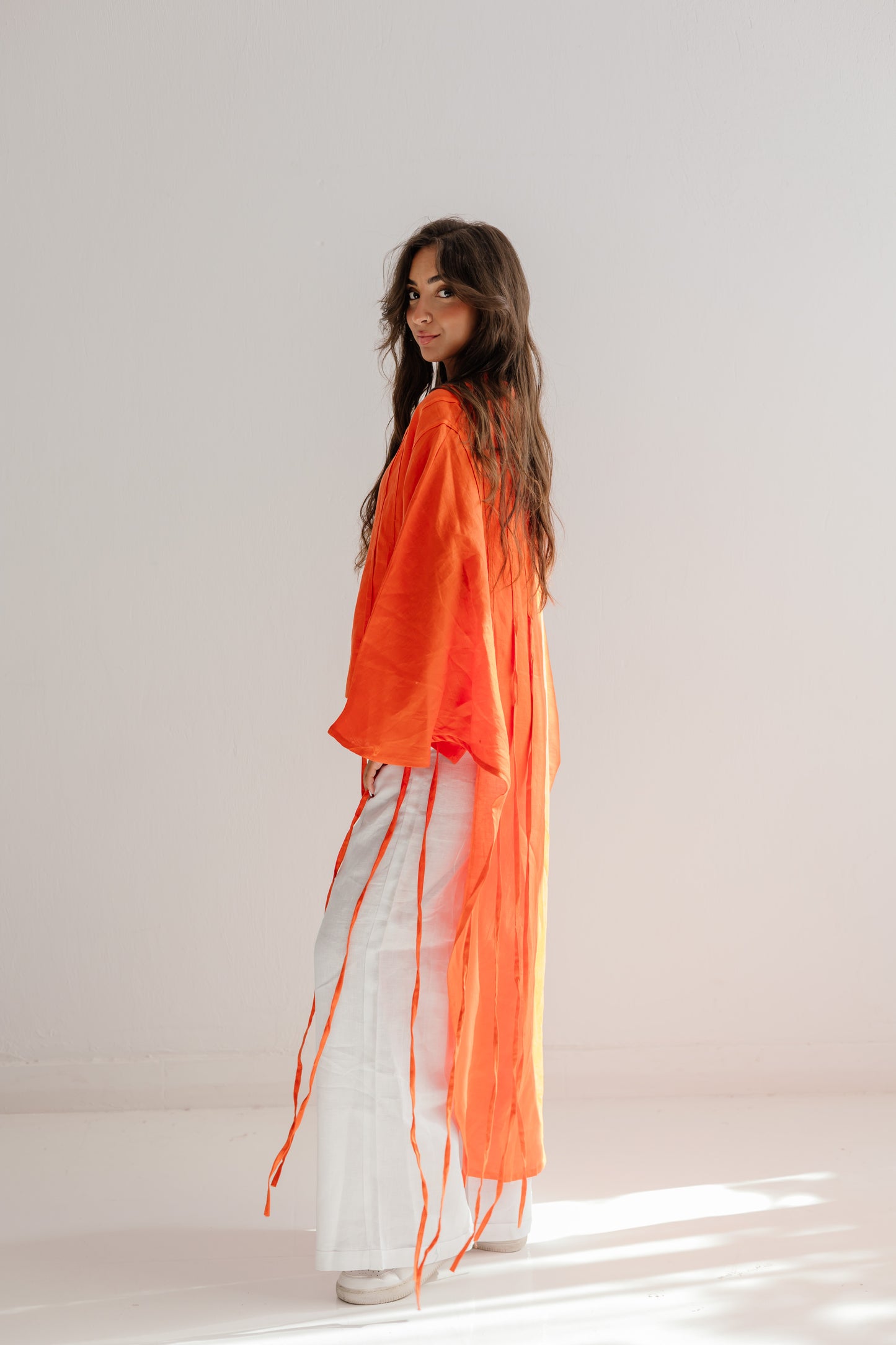 Side To Side Top In Orange
