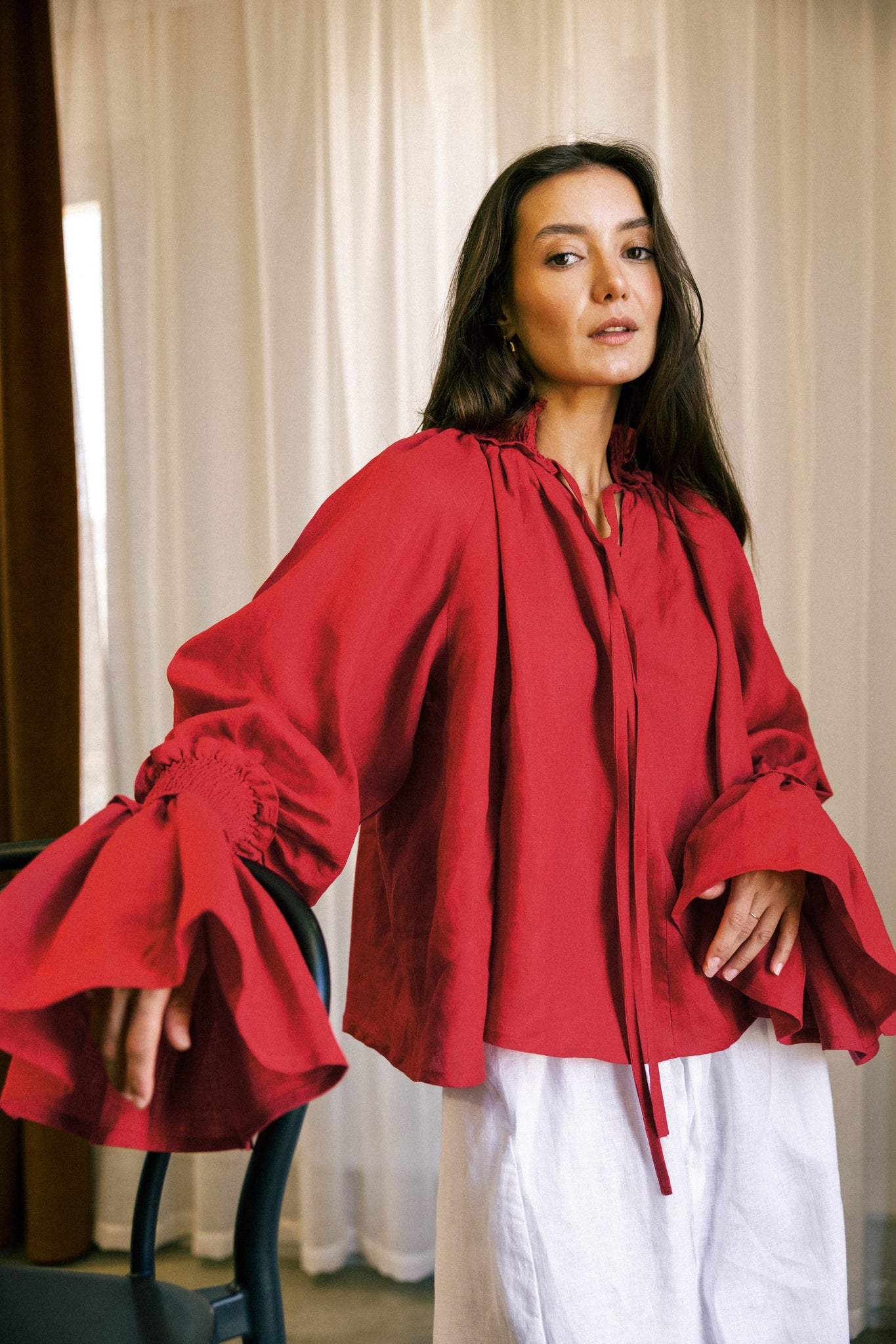 Elastic top in red