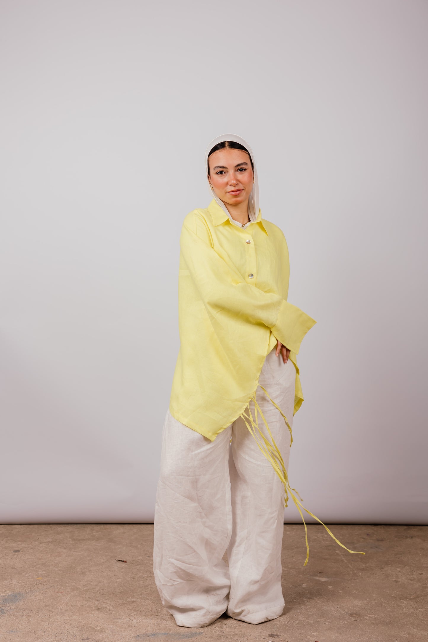 Fringes Shirt In Yellow