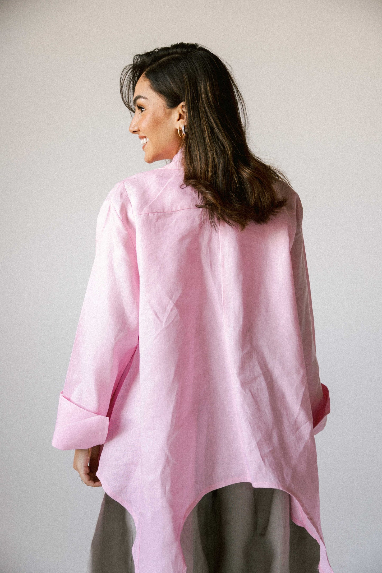 Round shirt in pink