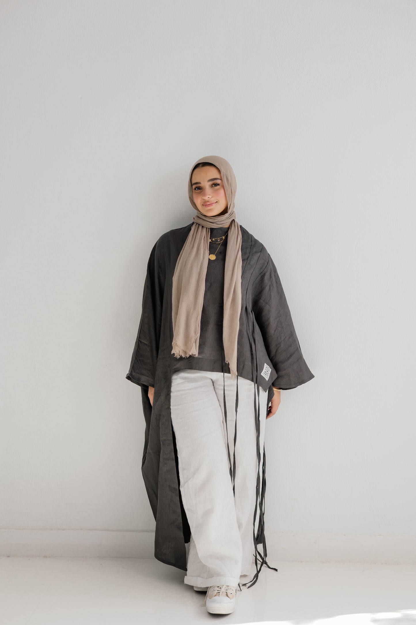 Side To Side Top In Dark-grey