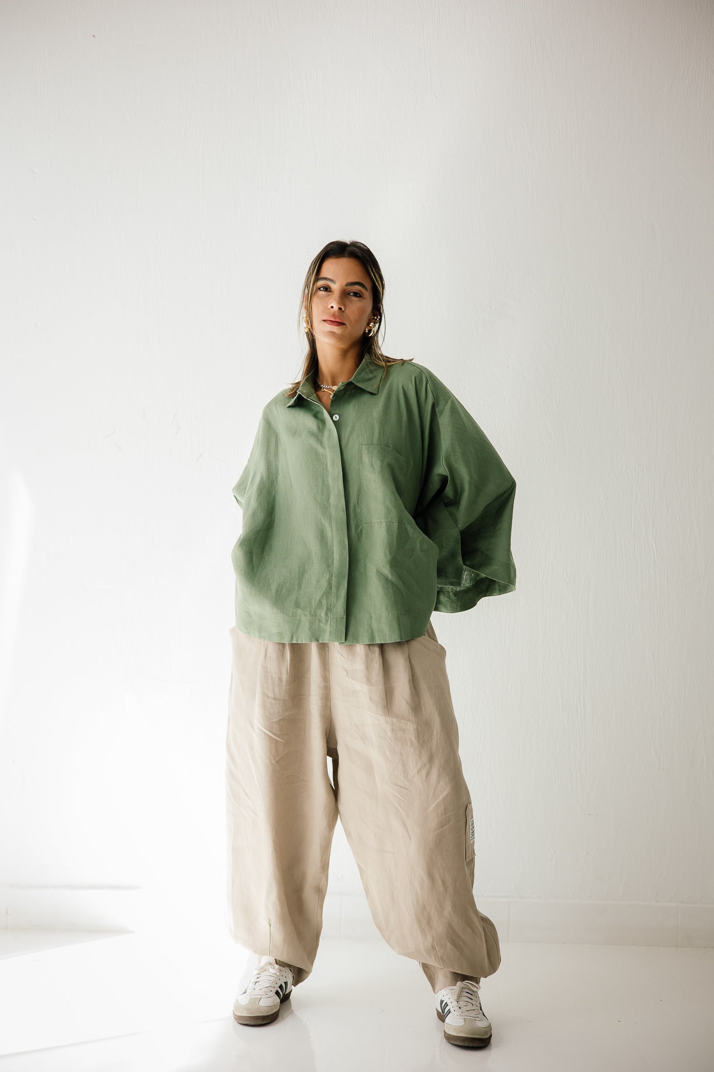 Butterfly Shirt In Olive