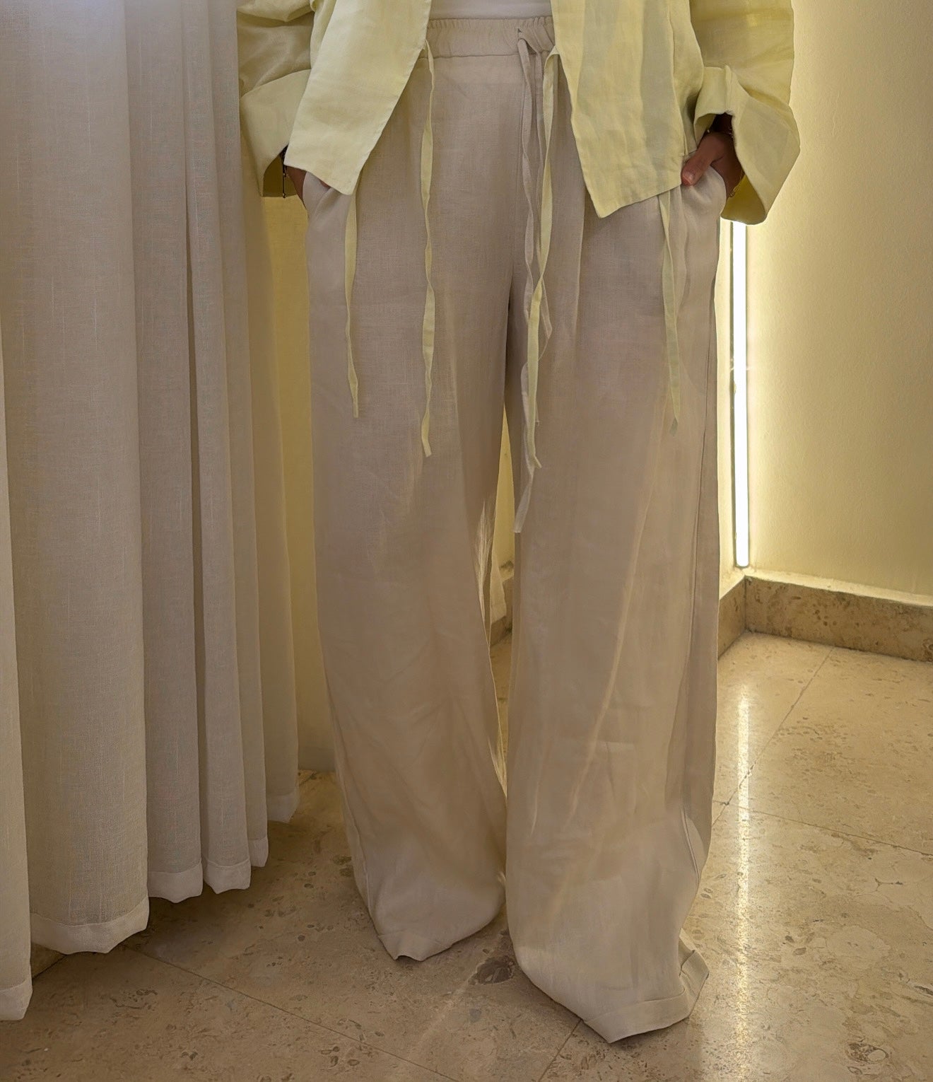 Basic Pant In Creamy