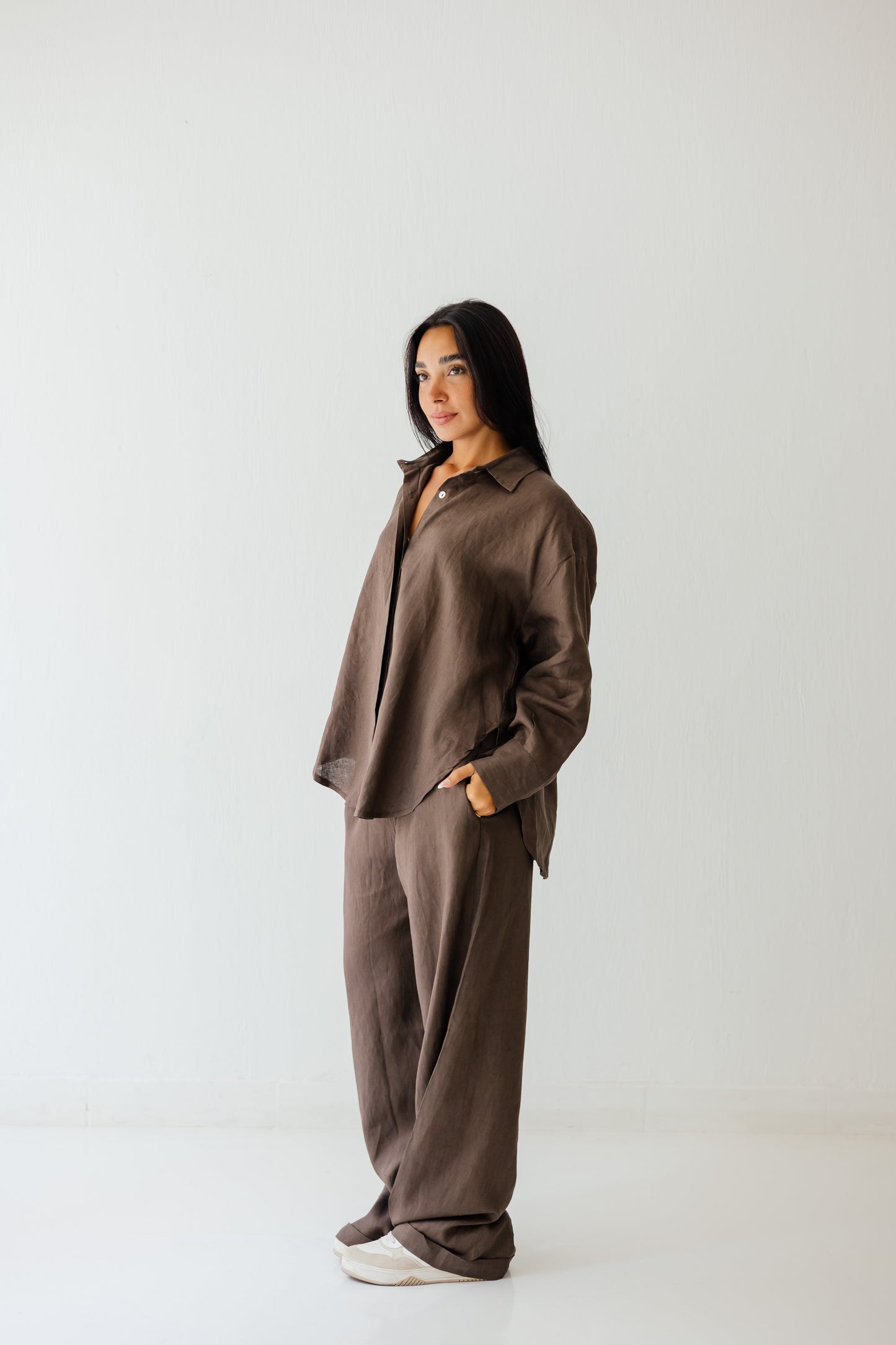 Basic Pant In Brown