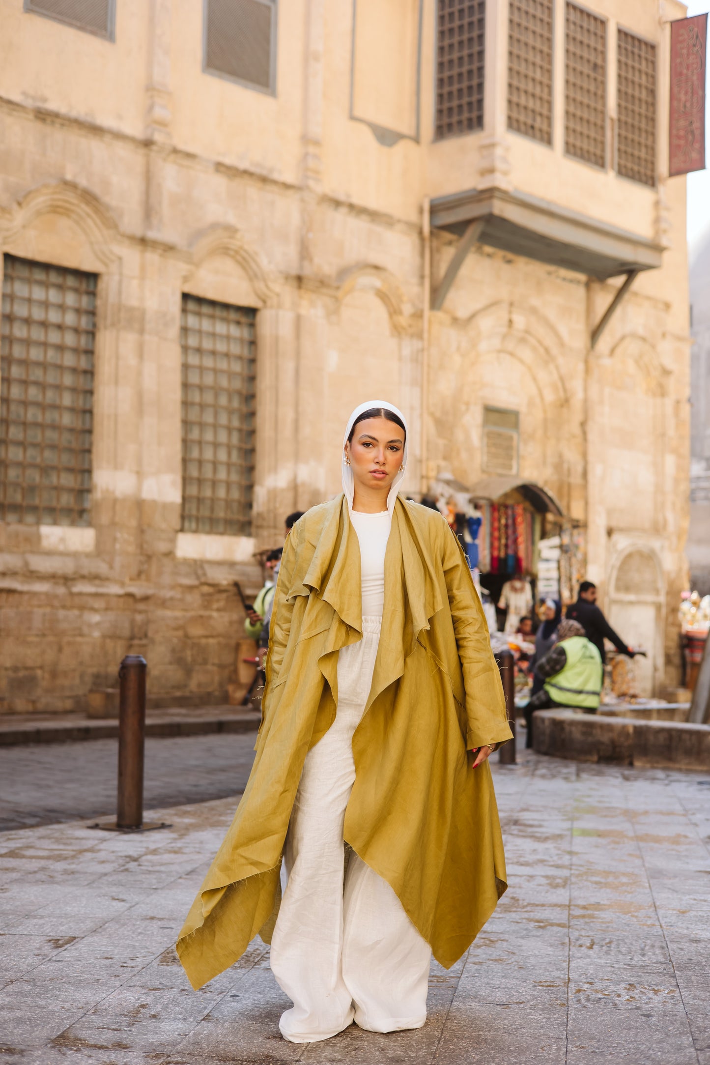 Tuck-it In Kimono In Lime-green