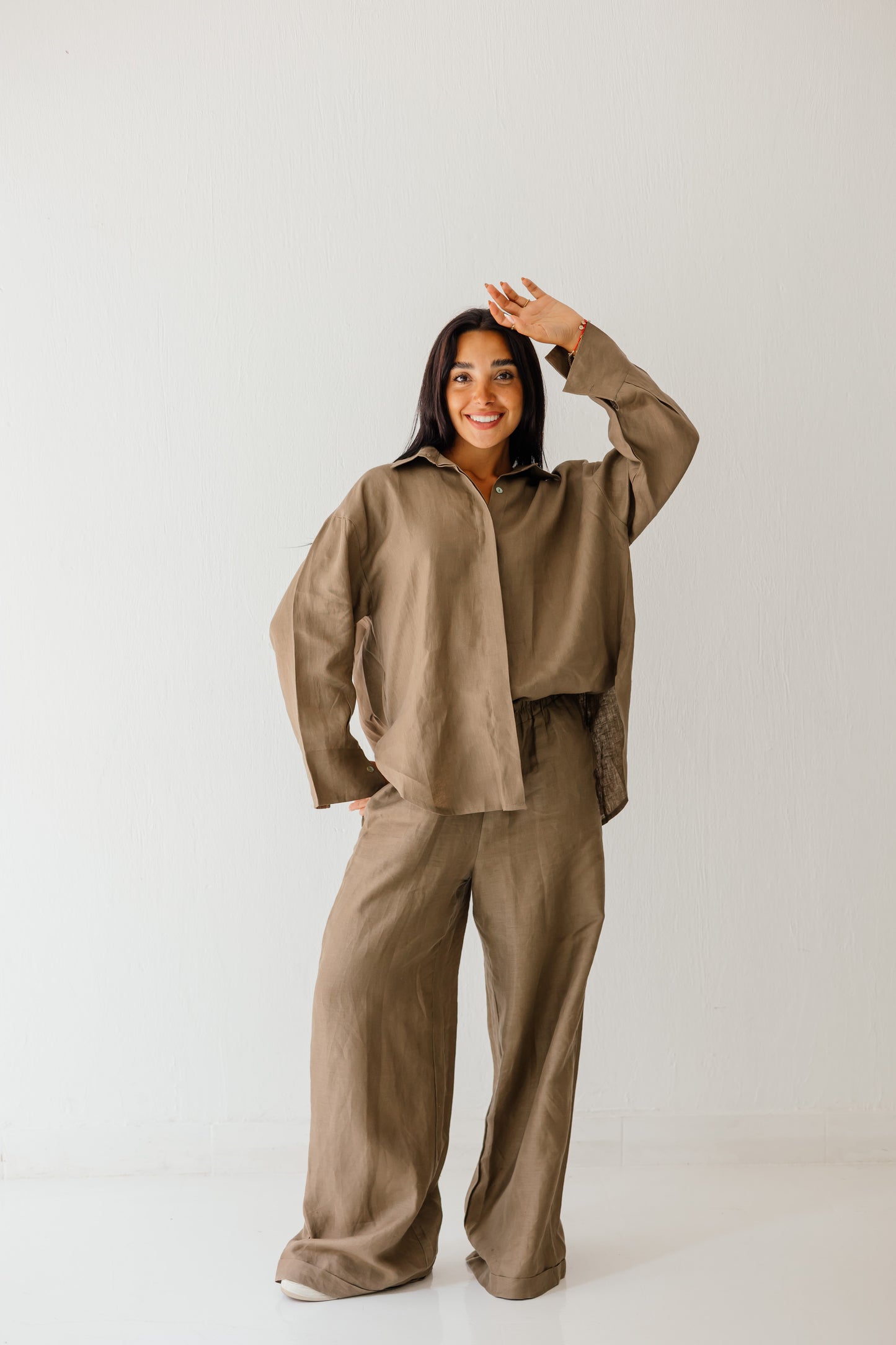 Basic Pant In Light-brown