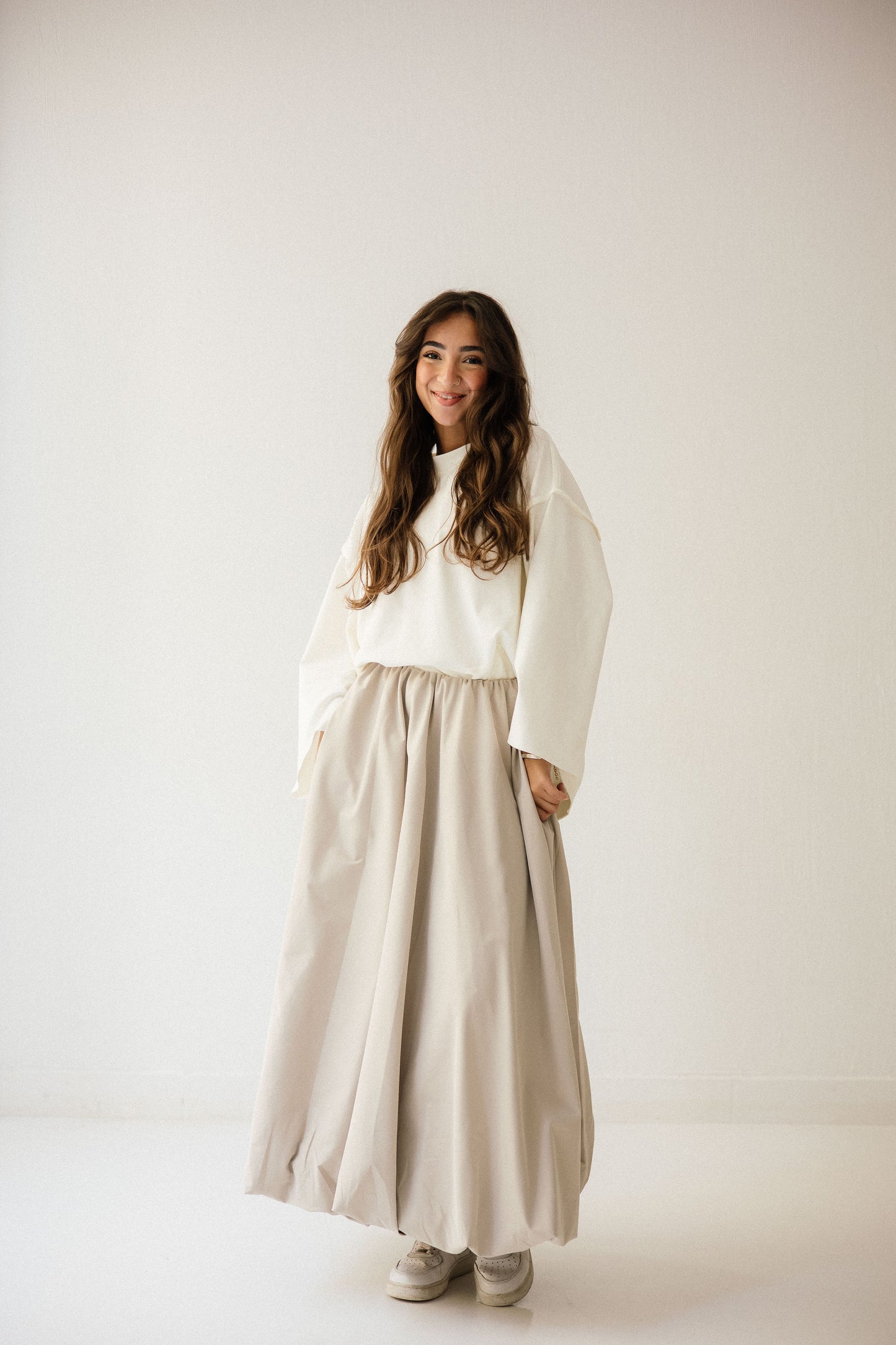 Balloon Skirt In Creamy