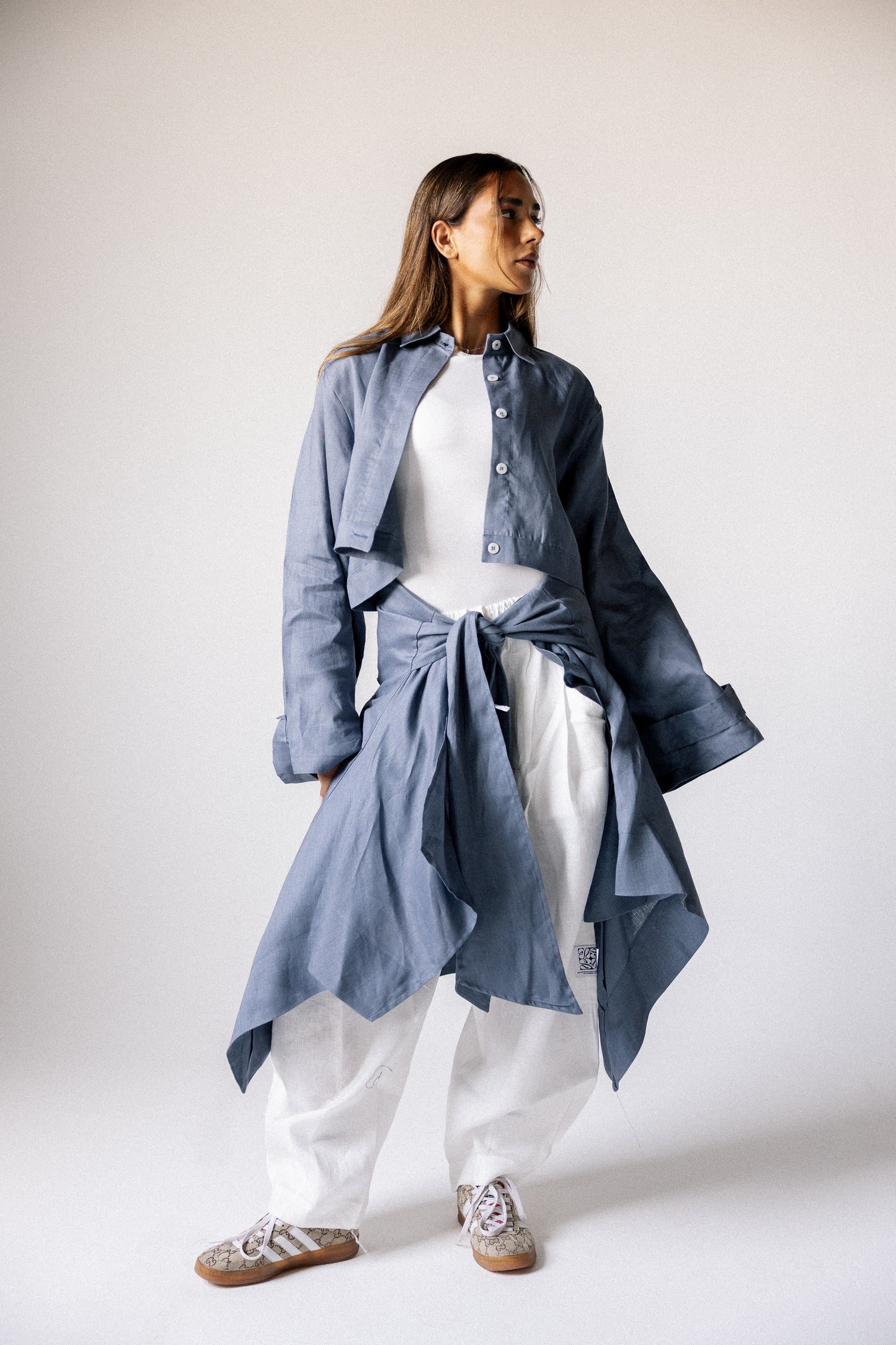 Rap-up shirt in denim