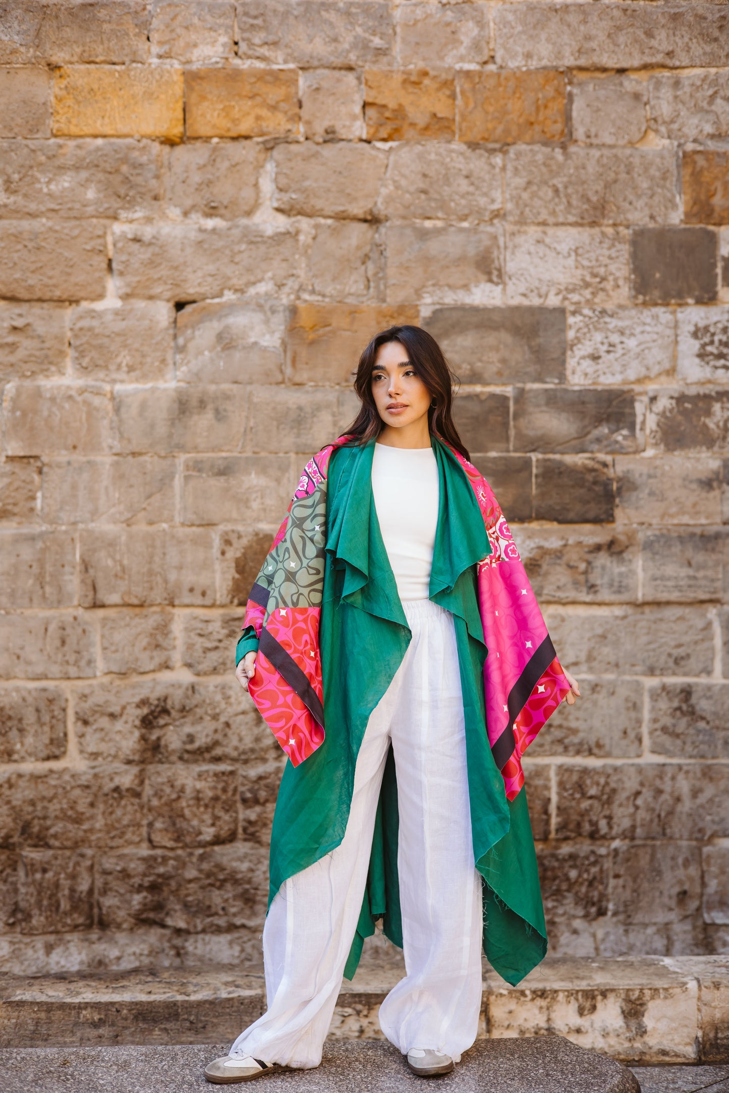 Tuck-it In Kimono In Green