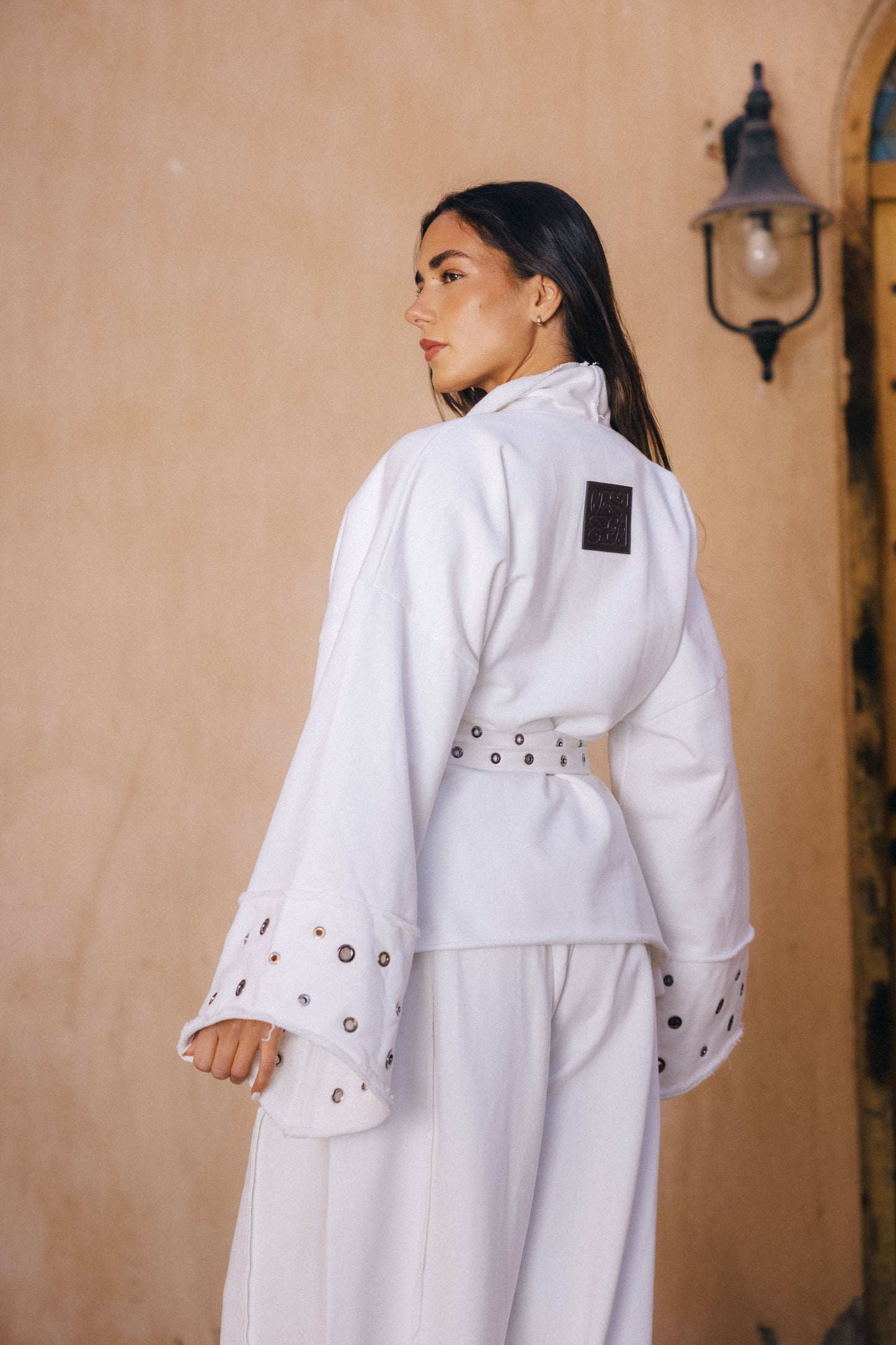 Rouh Cotton Set In Off-white