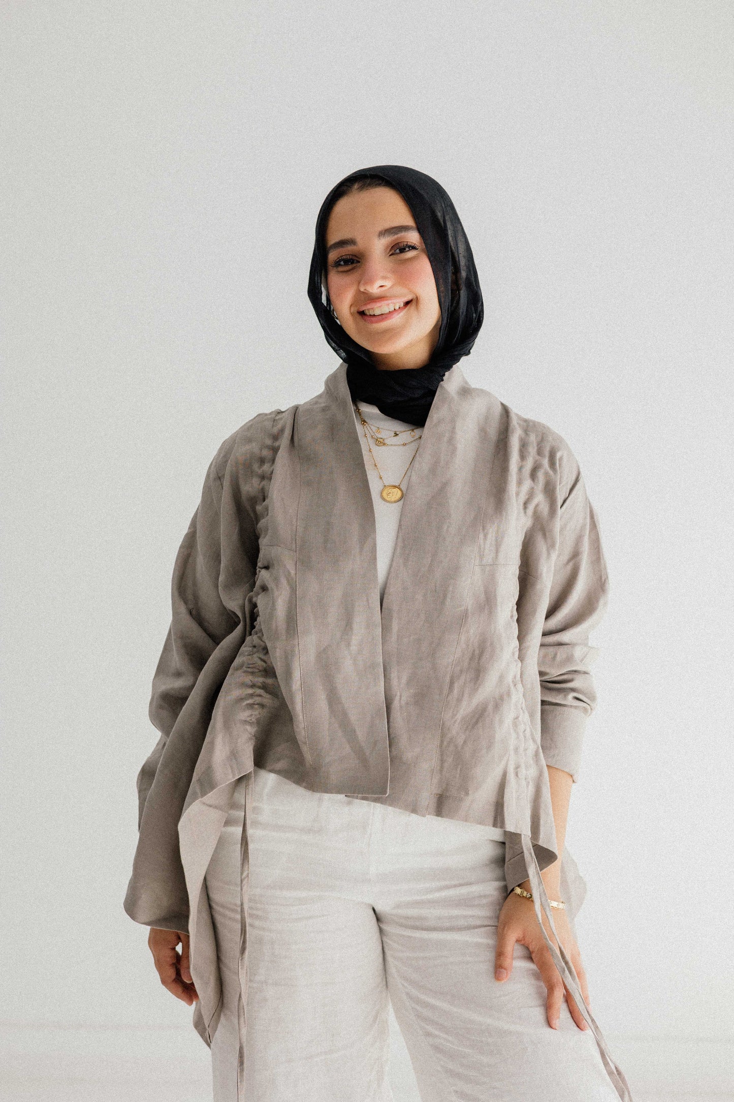 Elastic Kimono In Griesh