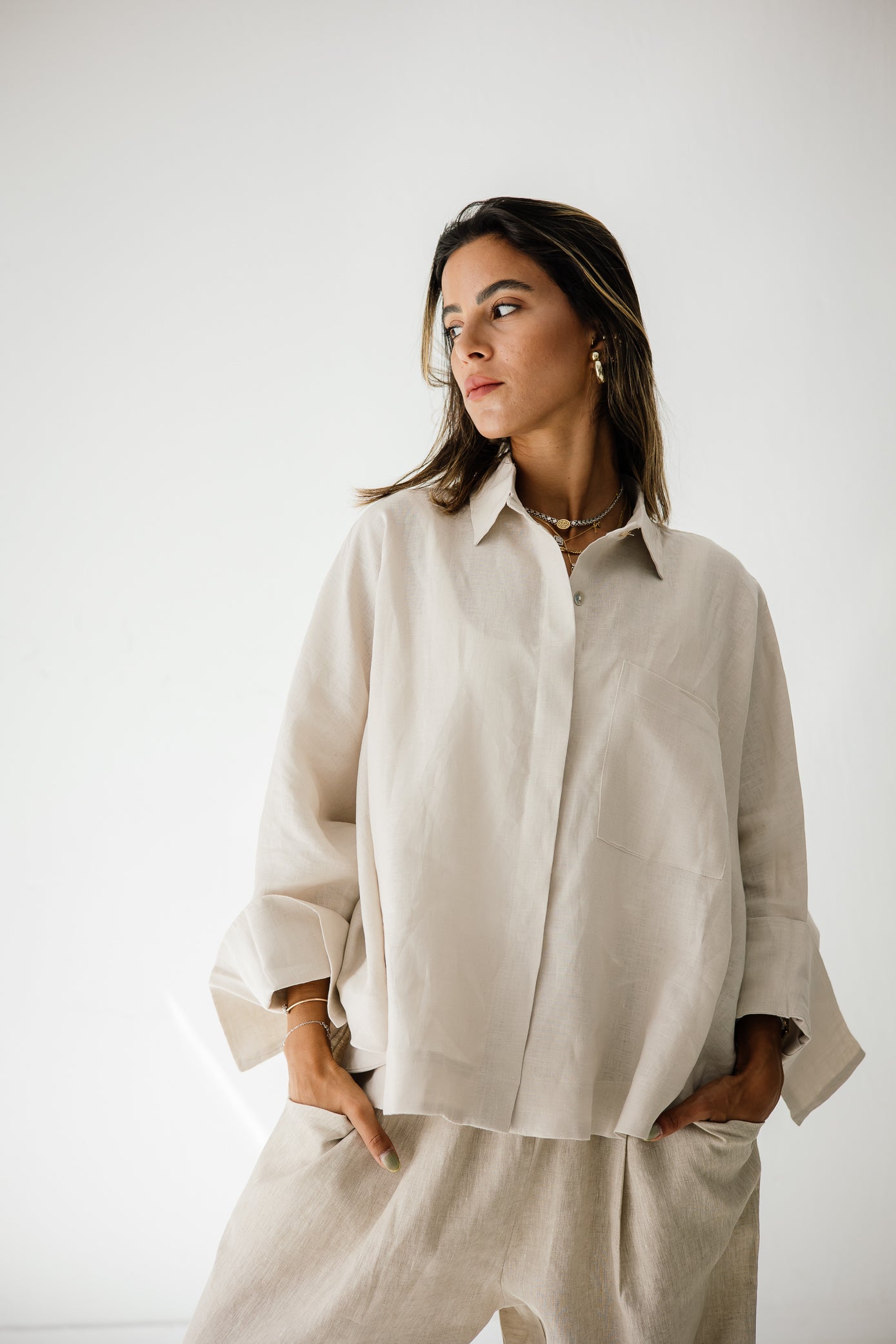 Butterfly Shirt In Creamy