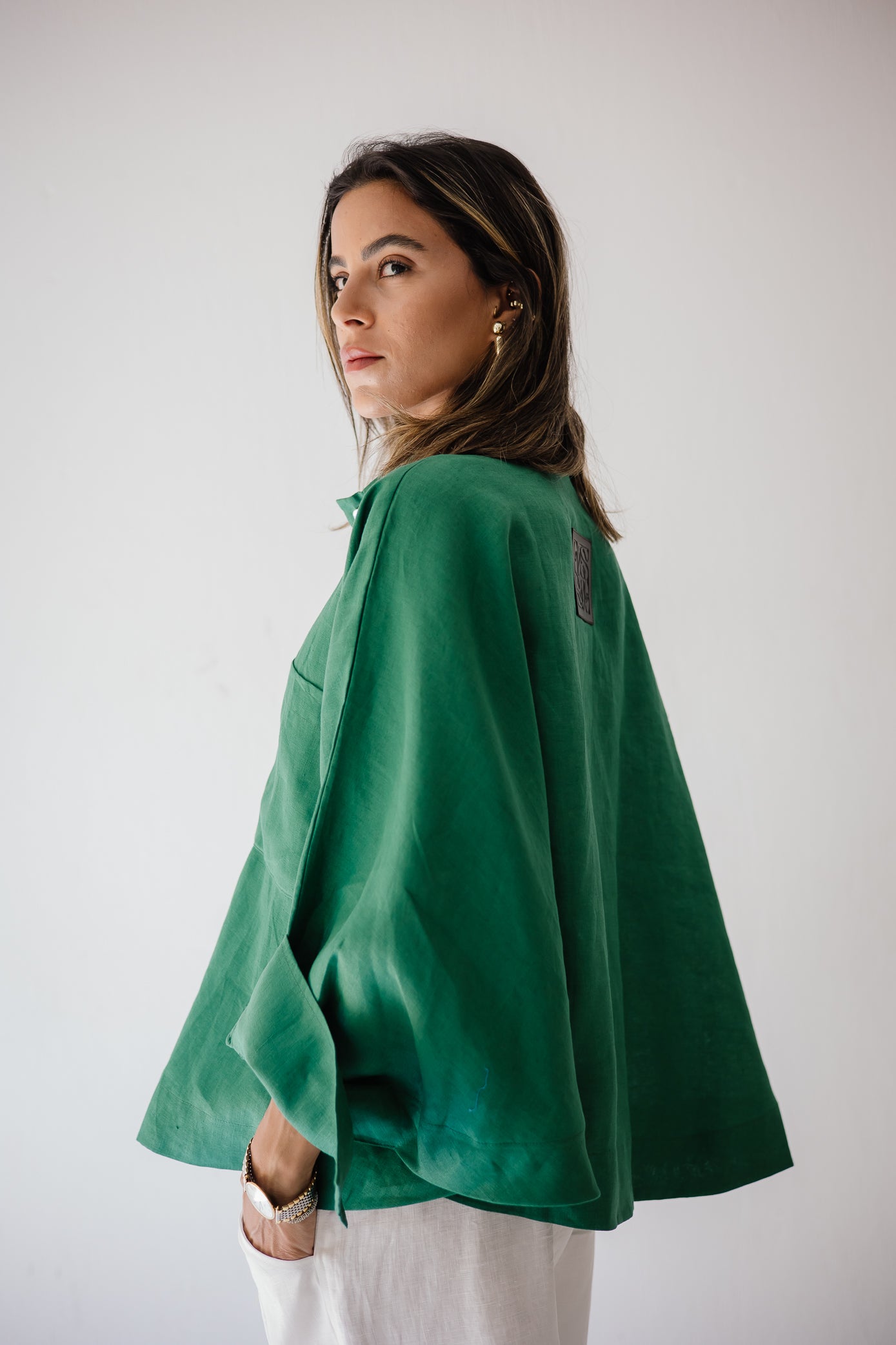 Butterfly Shirt In Dark-green