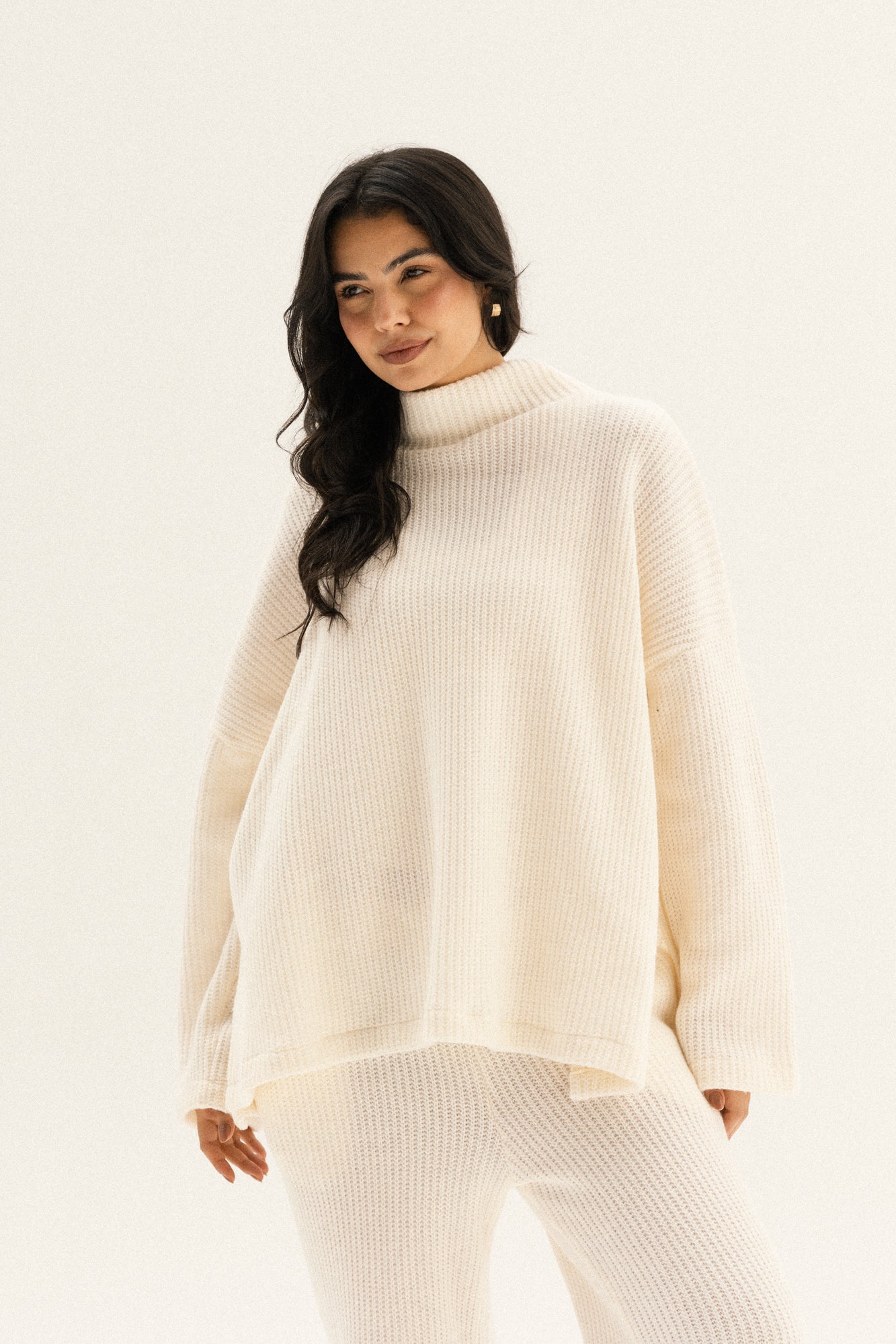 Knitted Love Set In Off-white