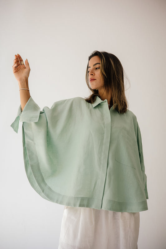 Butterfly Shirt In Mint