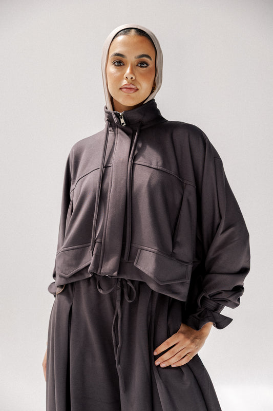 Flowy cotton set in grey
