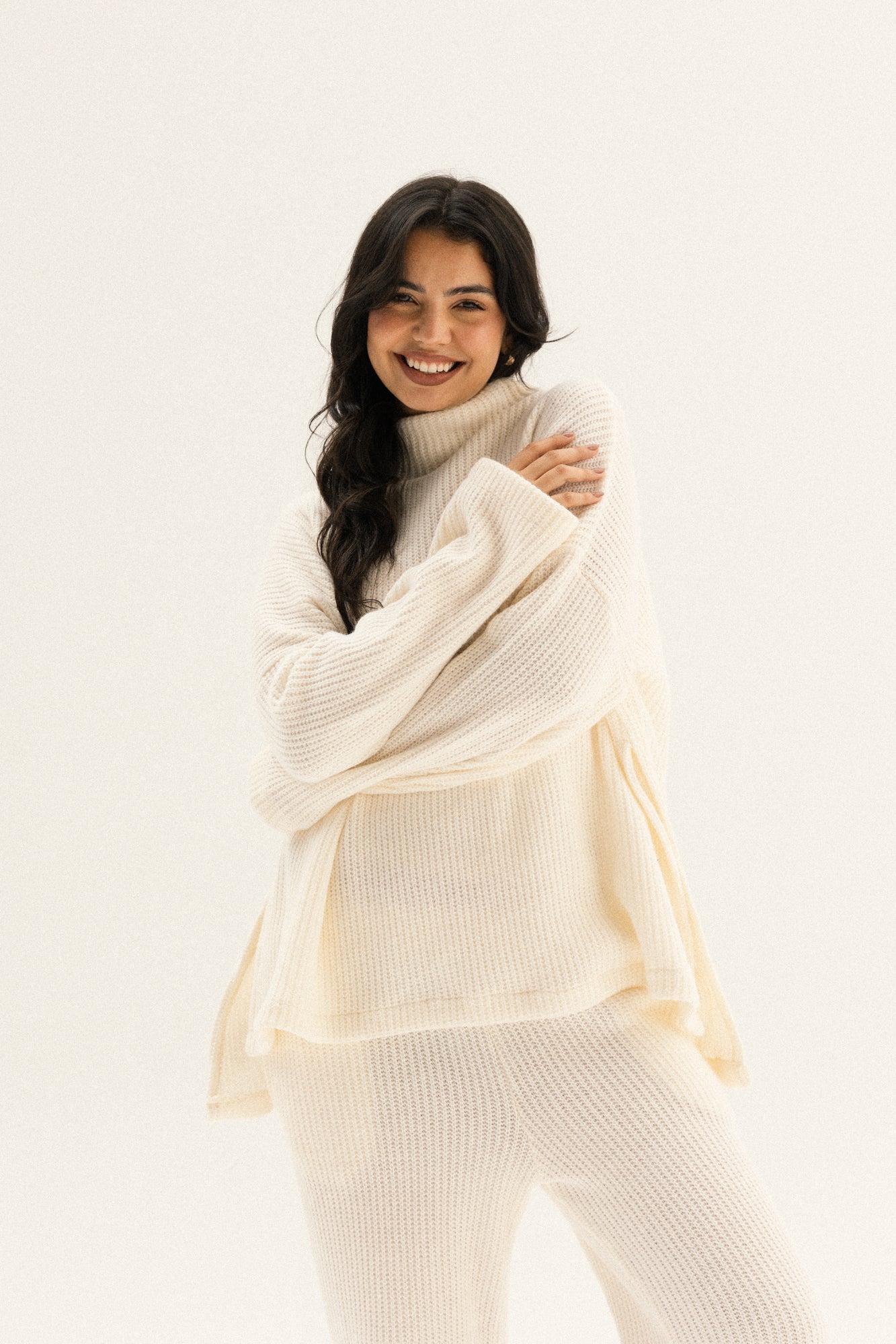 Knitted Love Set In Off-white