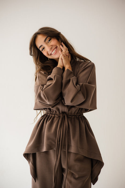 Elastic Set In Brown