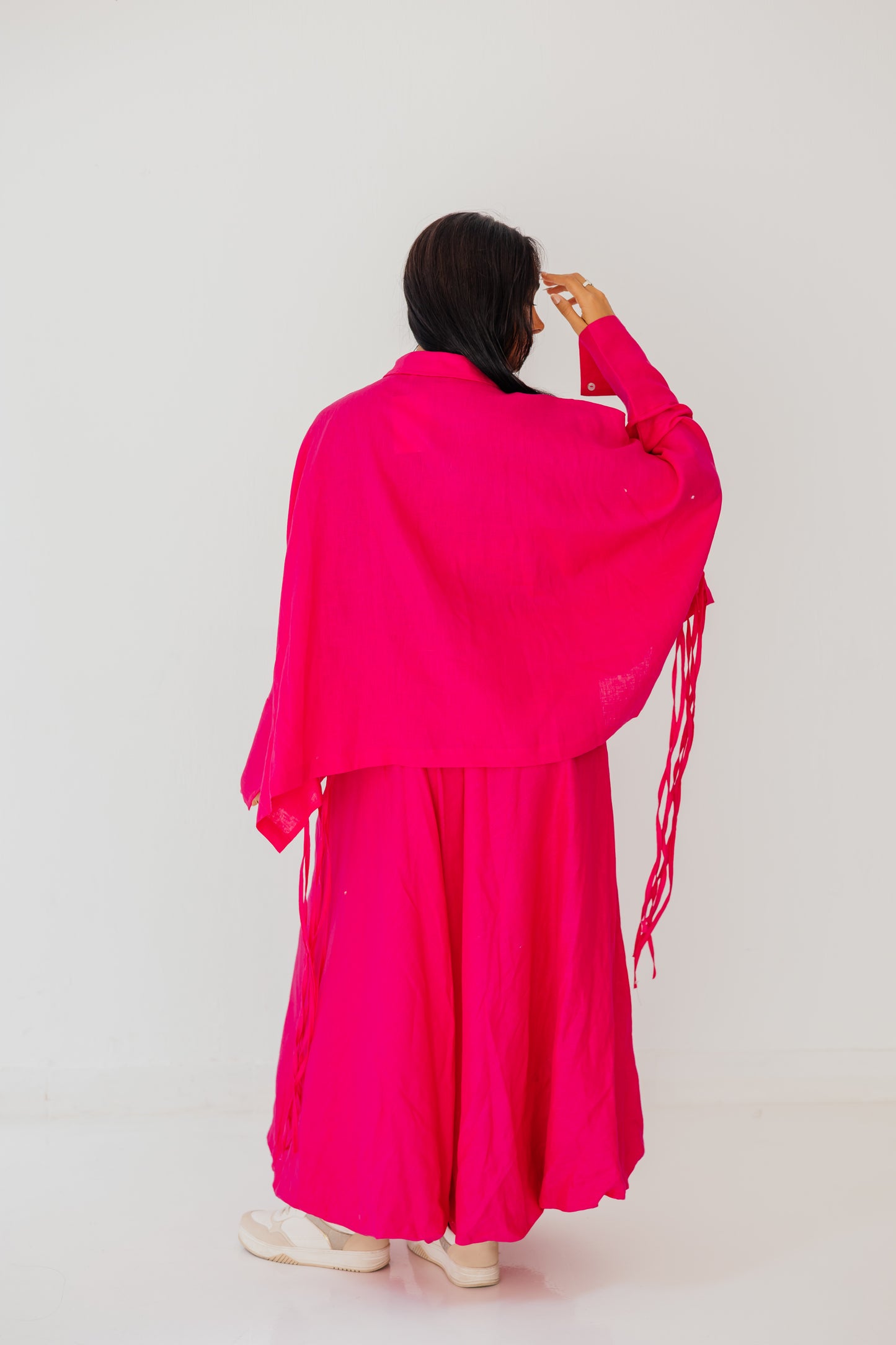 Fringes Shirt In Fuchsia