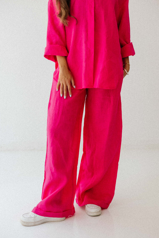 Basic Pant In Fuchsia