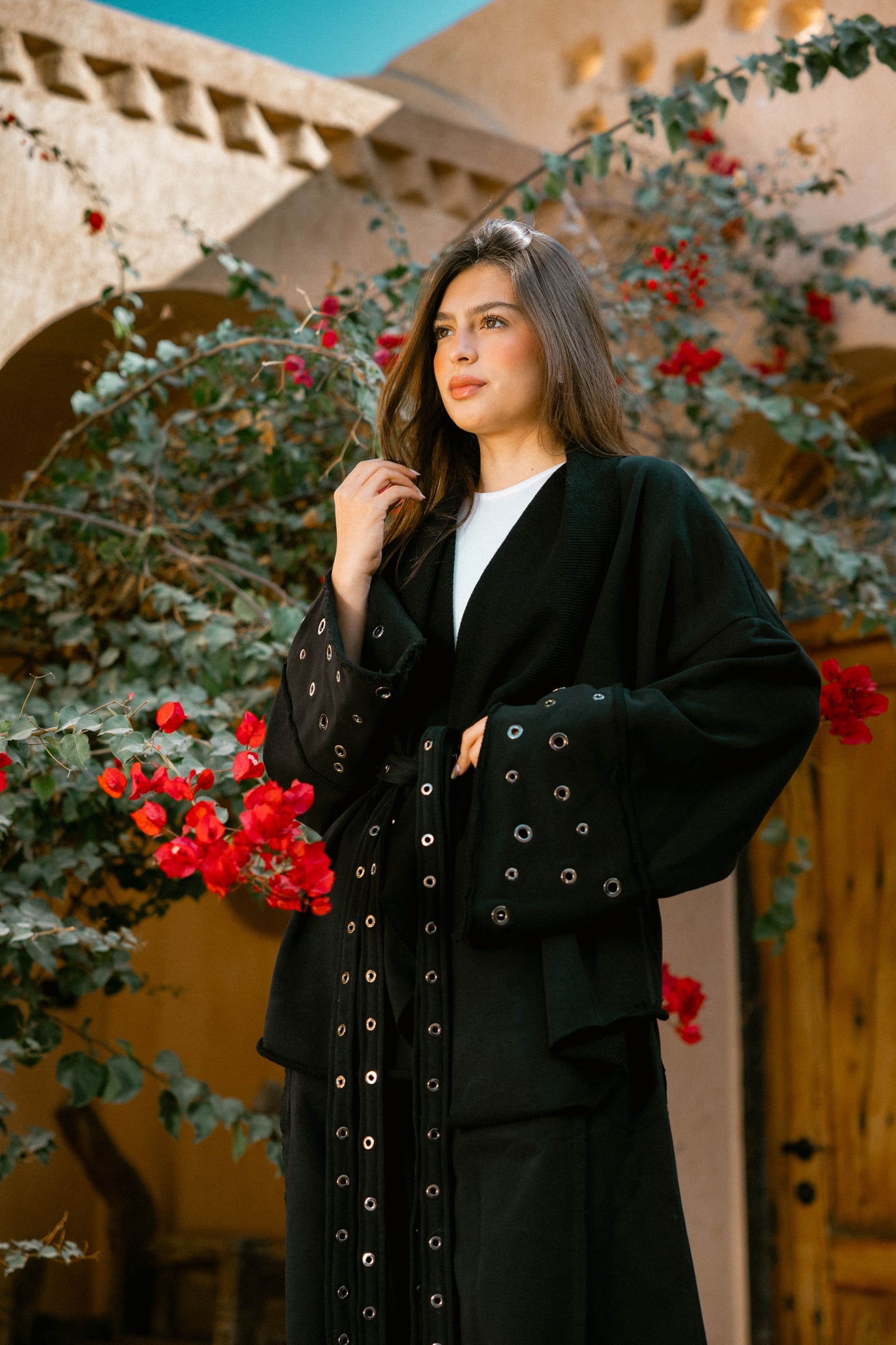 Rouh Cotton Set In Black