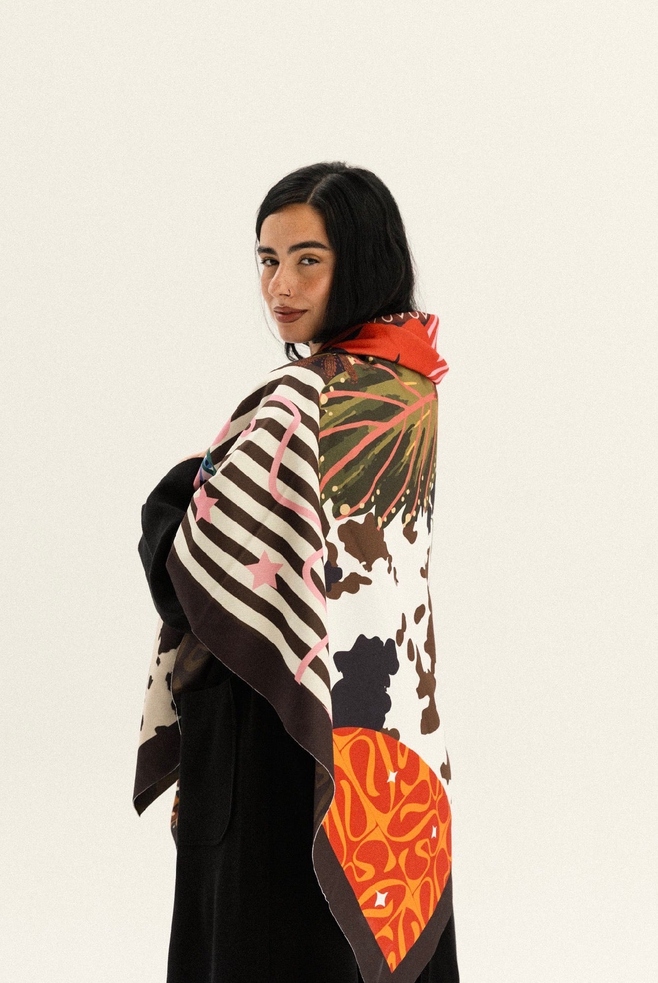 Wild Bloom Velvet Scarf