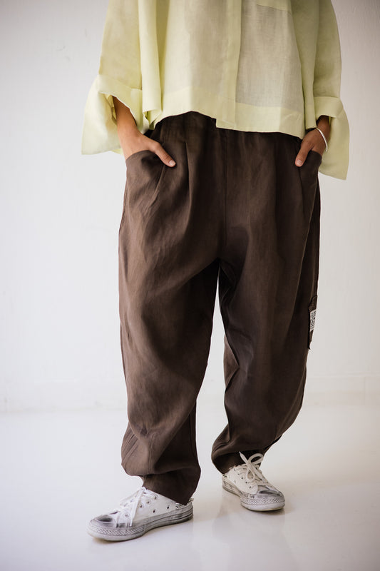 Balloon Pant In Brown