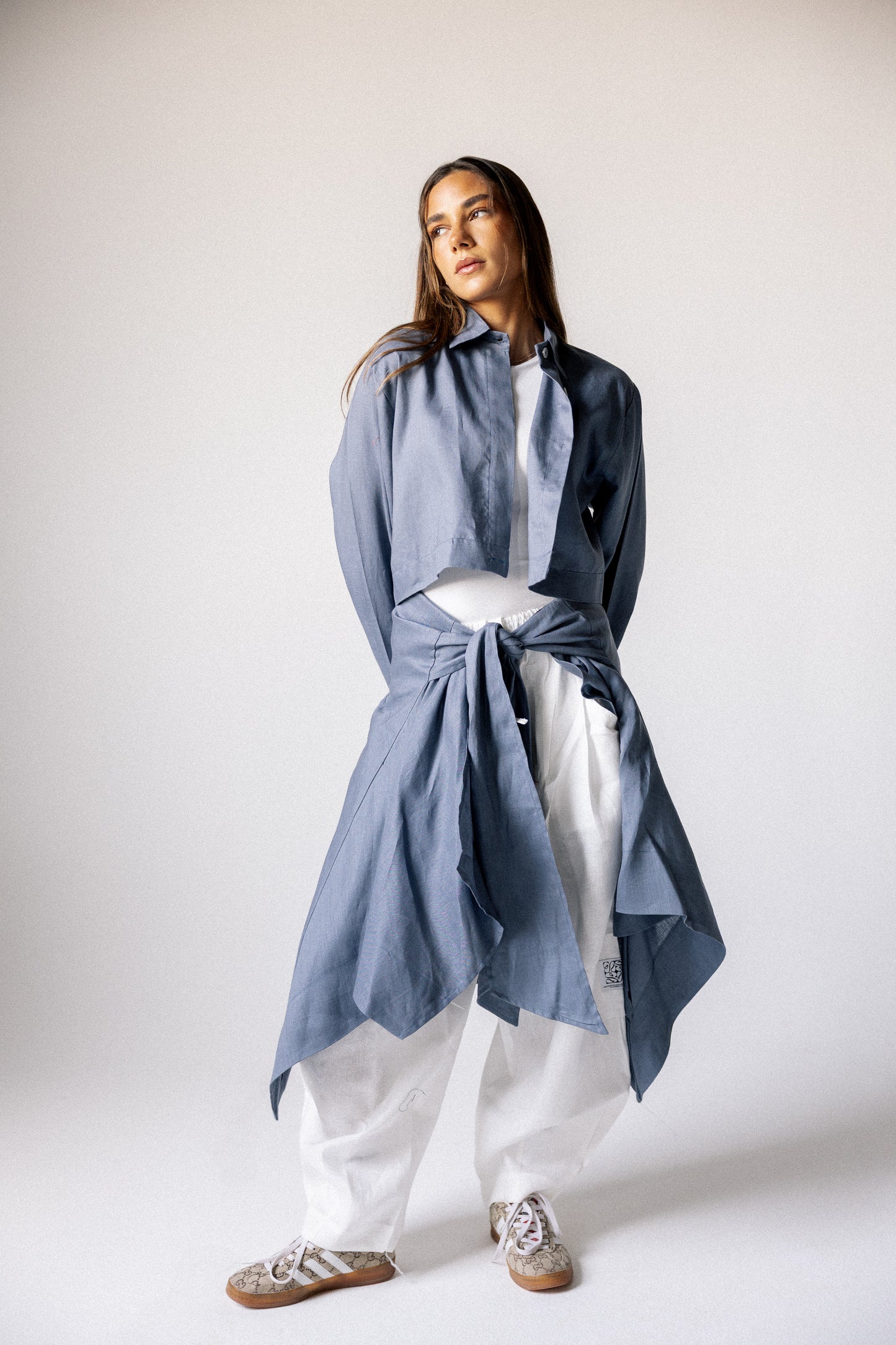 Rap-up shirt in denim