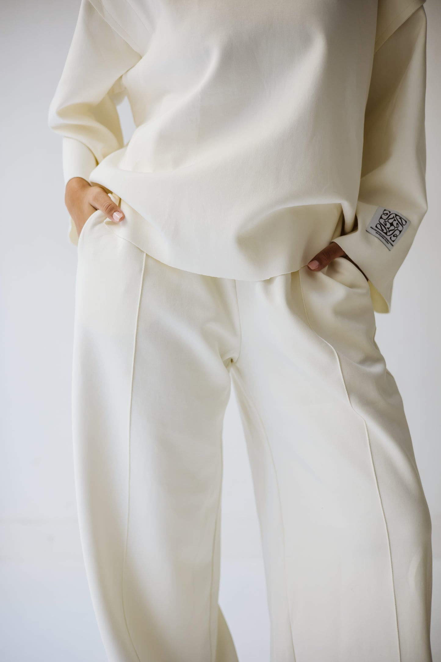 Cotton daily basic set in off-white