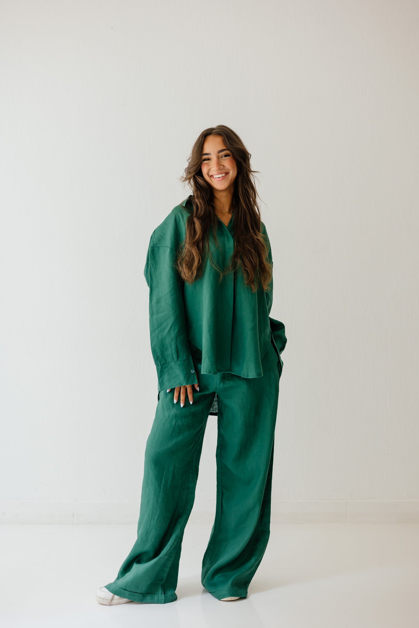Basic Pant In Dark-green