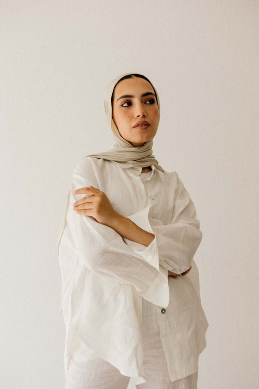 Daily Linen Shirt In White