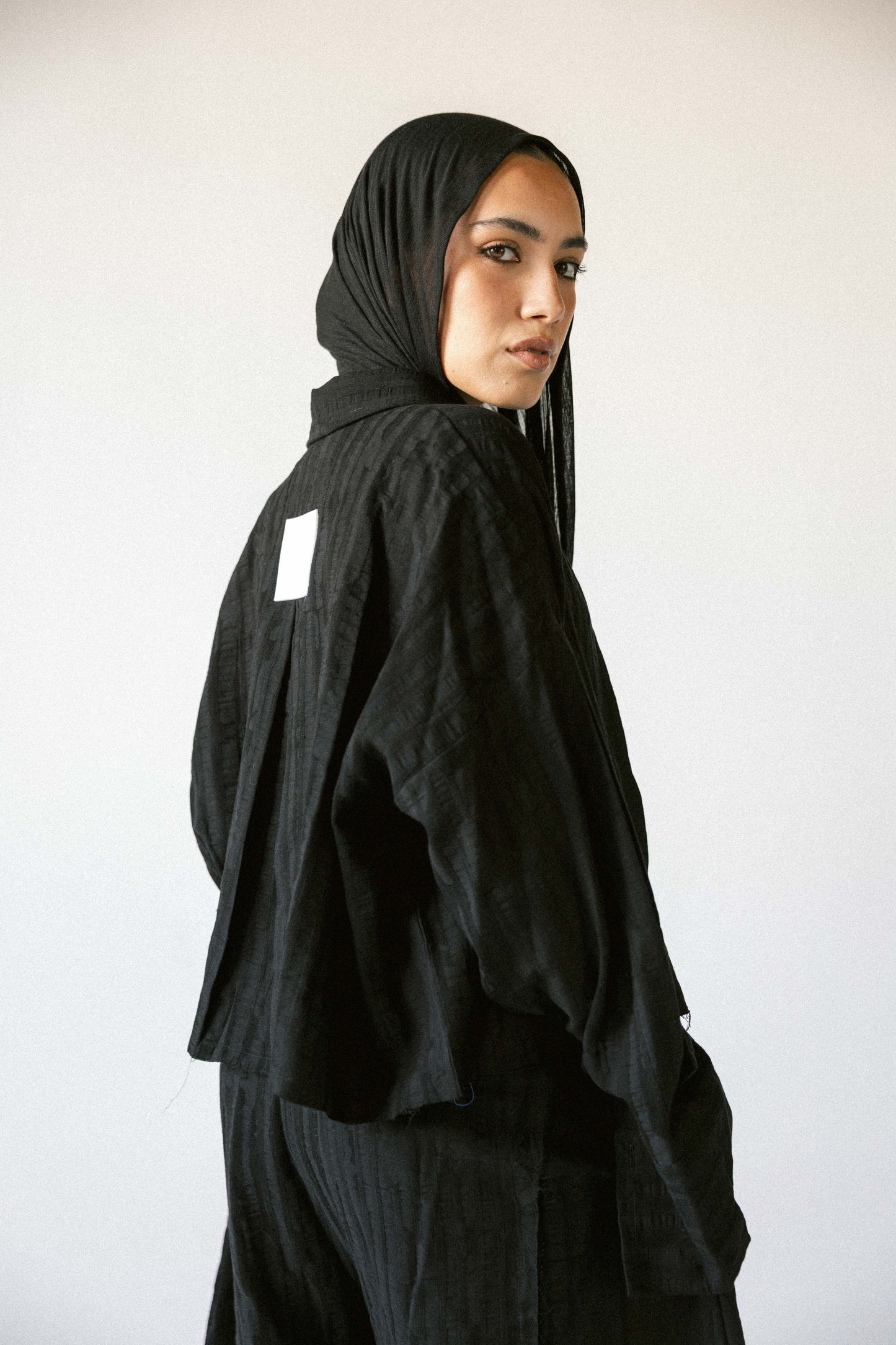 Strips set in black