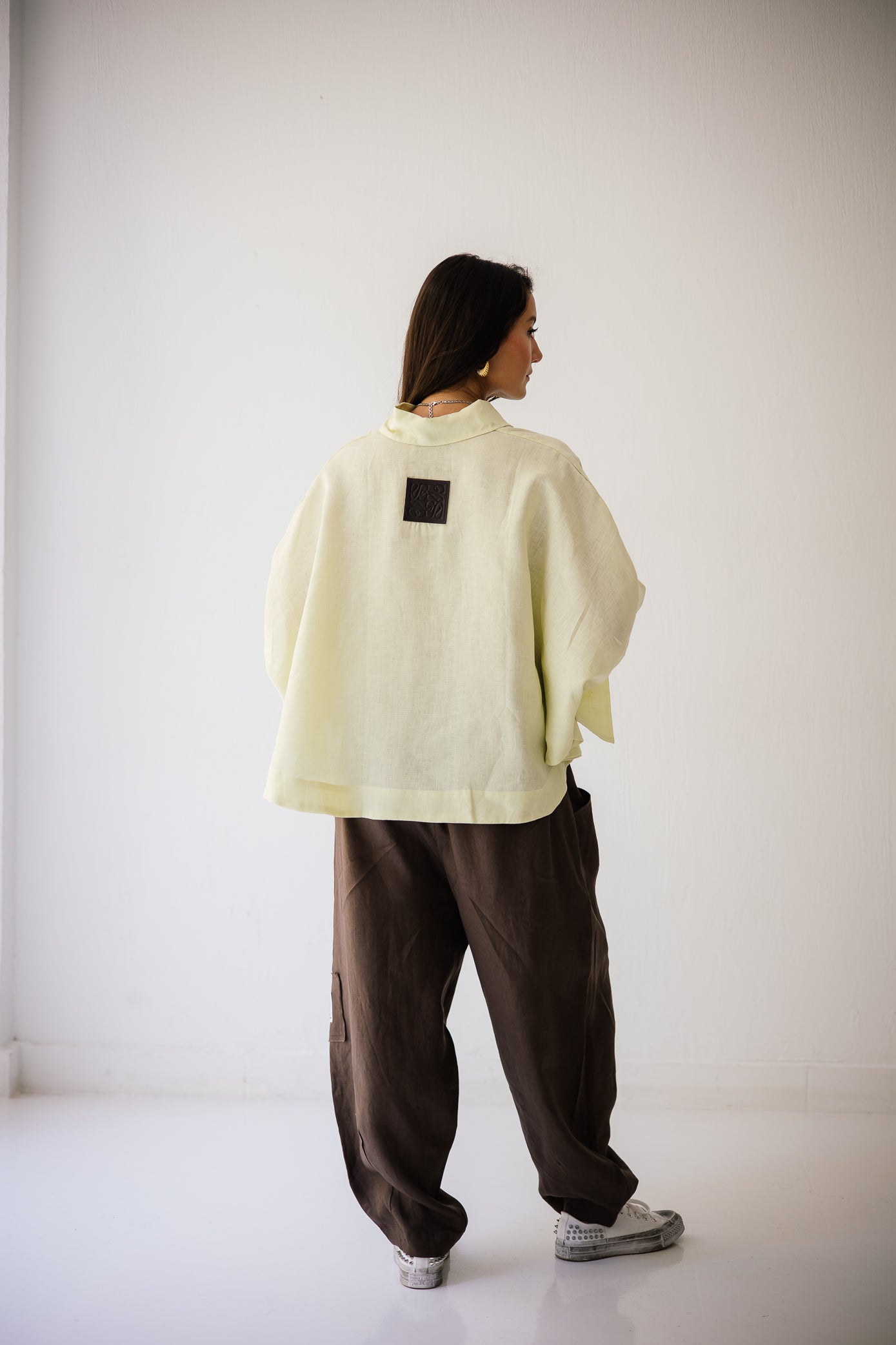 Butter-fly Shirt In Butter-yellow