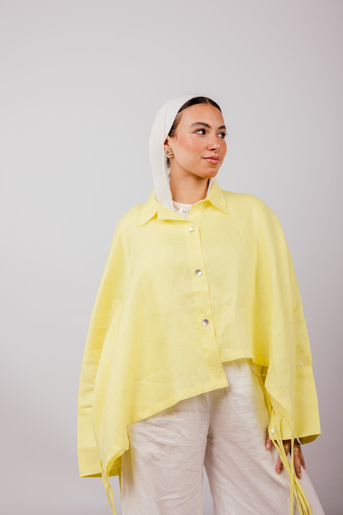 Fringes Shirt In Yellow