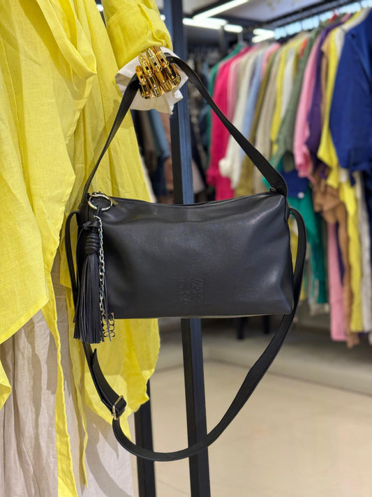 Double Shoulder Bag In Black