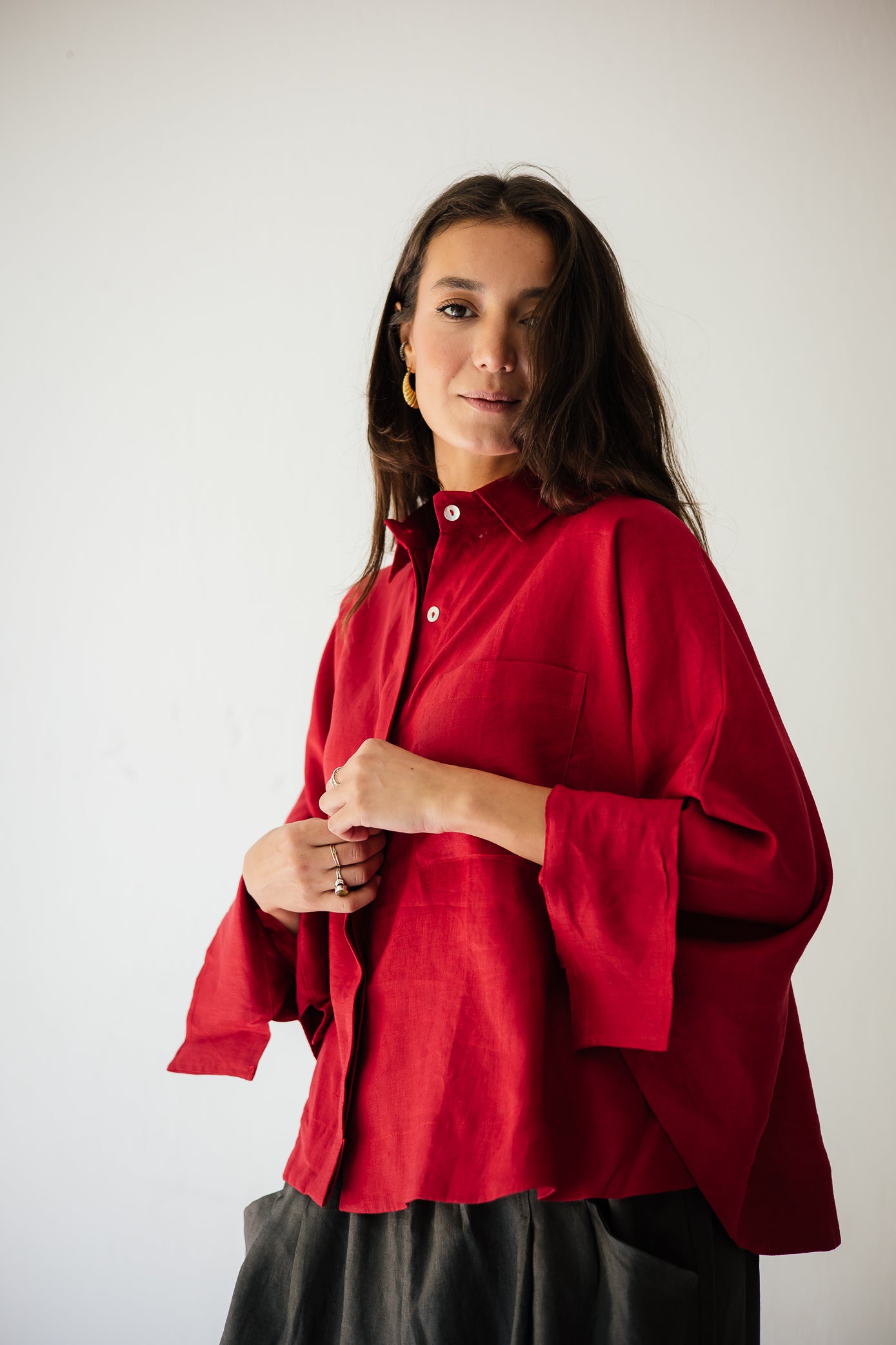 Butterfly Shirt In Red
