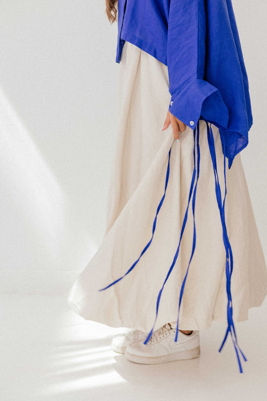 Balloon Skirt In Creamy