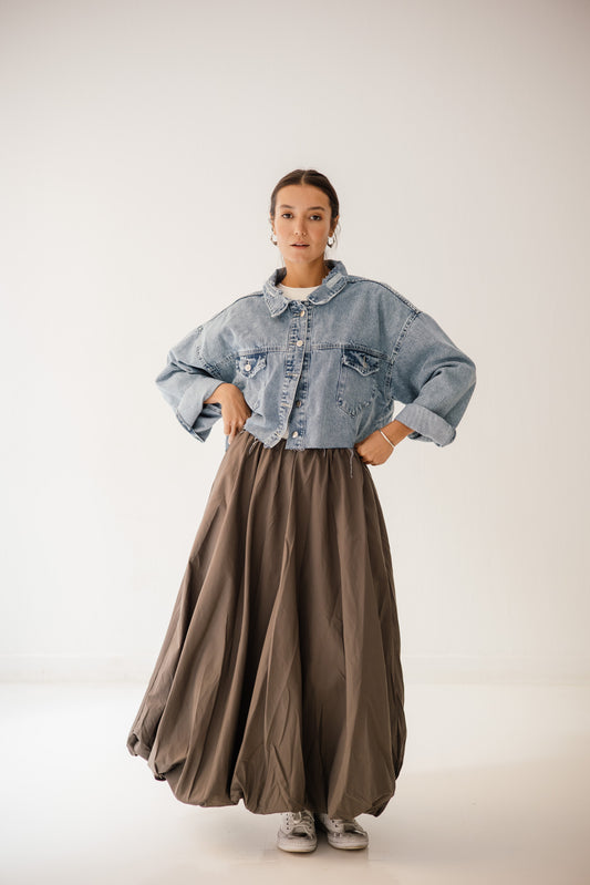 Balloon Skirt In Griesh