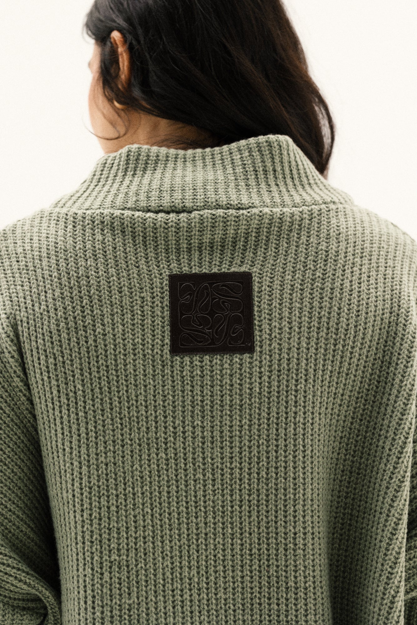 Knitted Love Set In Olive