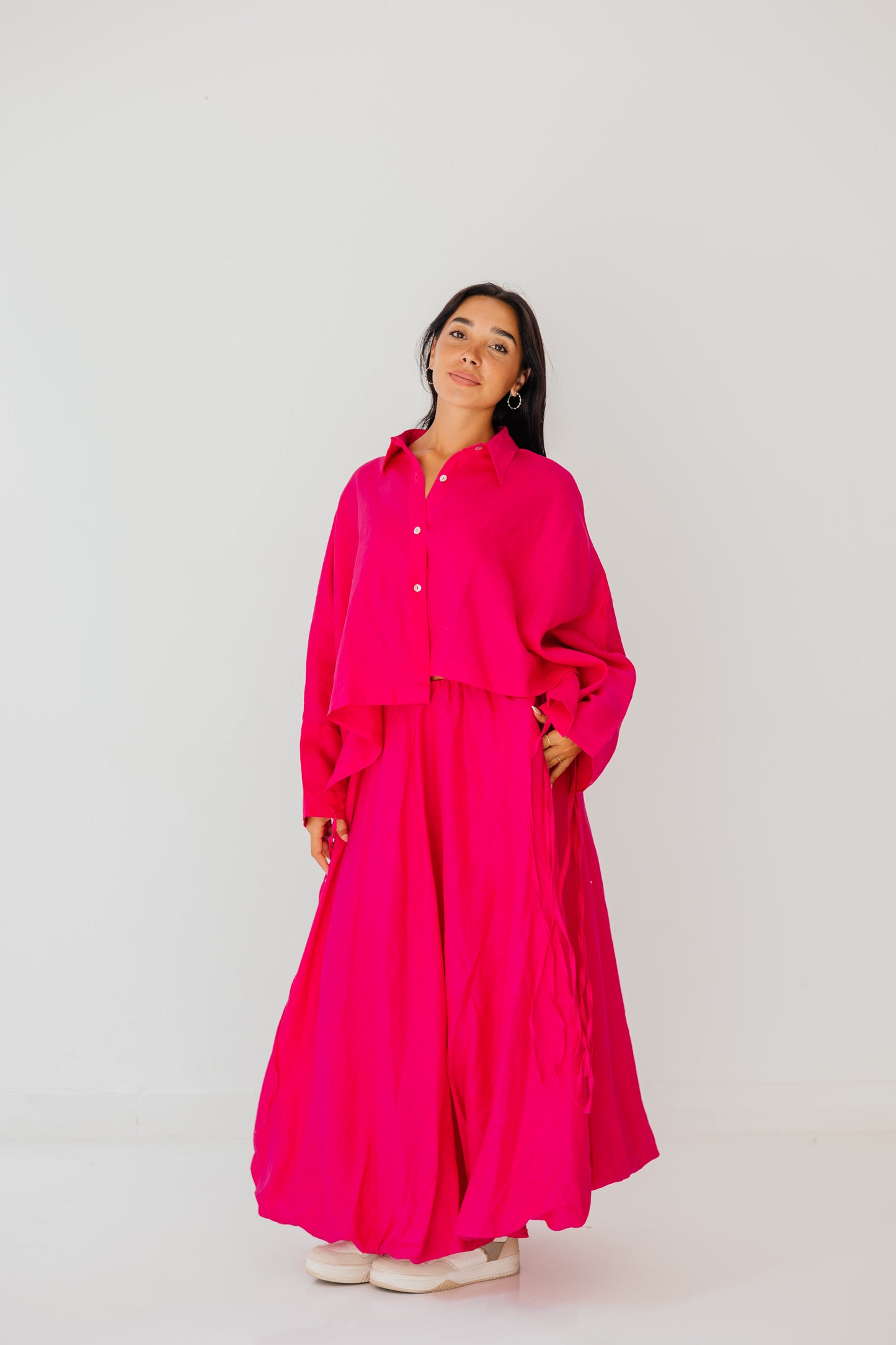 Fringes Shirt In Fuchsia