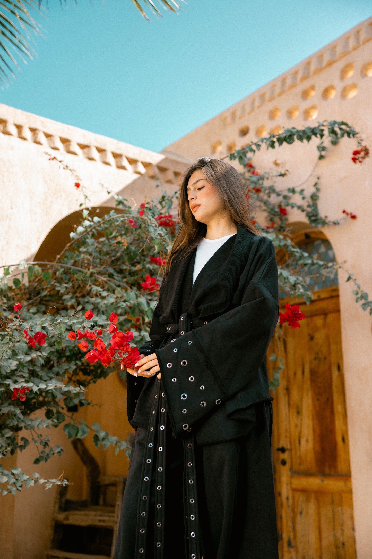 Rouh Cotton Set In Black